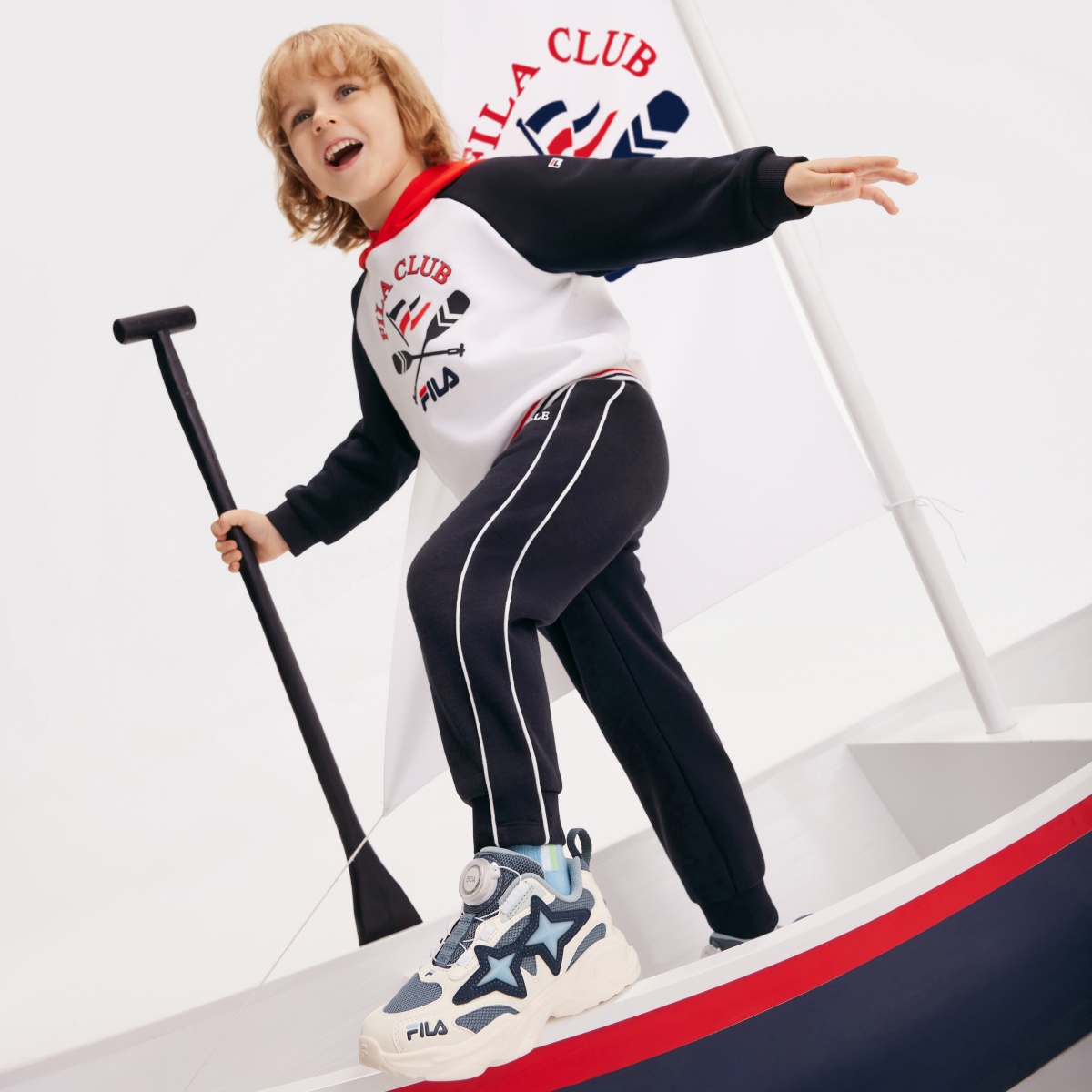 Кроссовки Fila KIDS BOA (молочно-белые) — фото 6