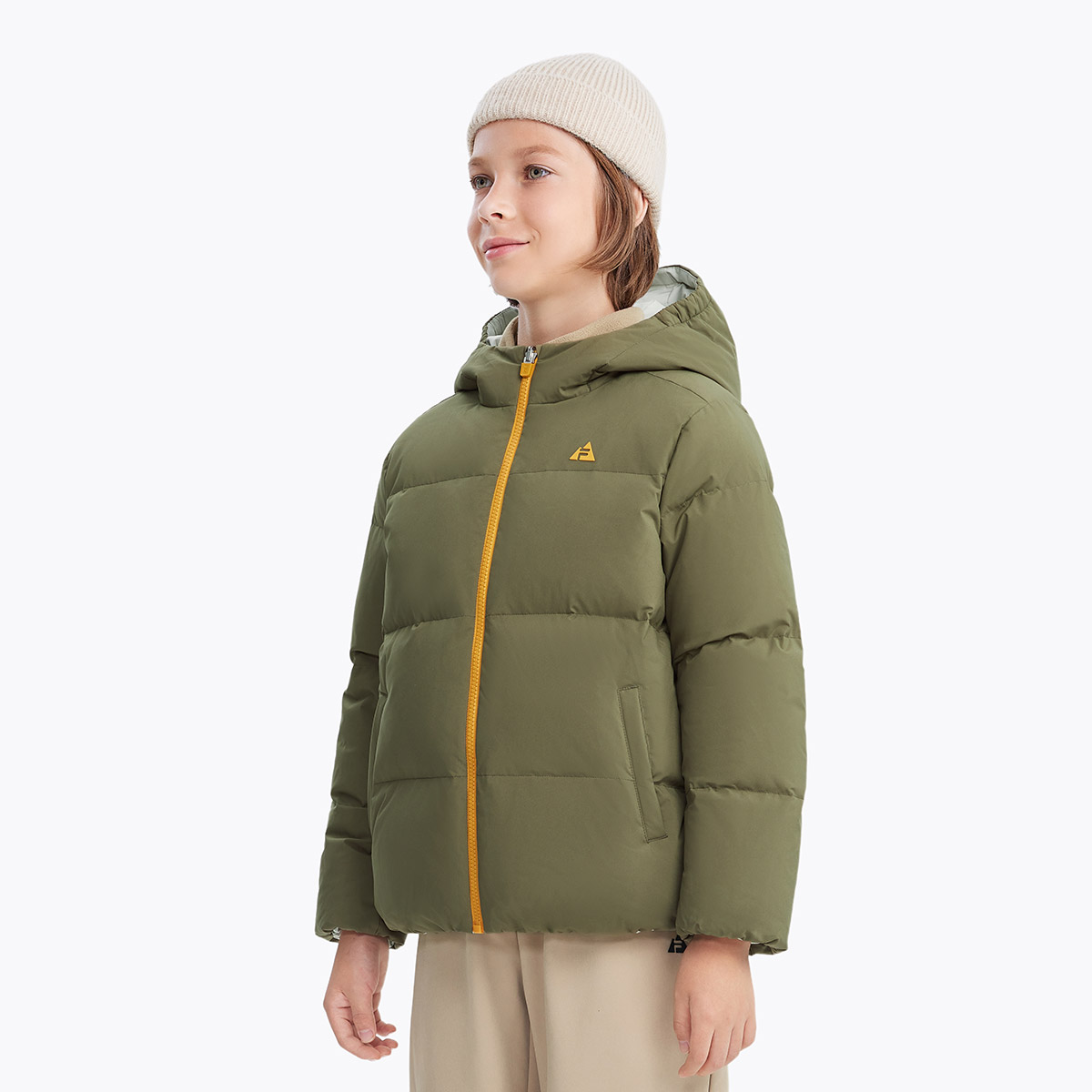 Подростковый пуховик Fila KIDS (серый) — фото 4