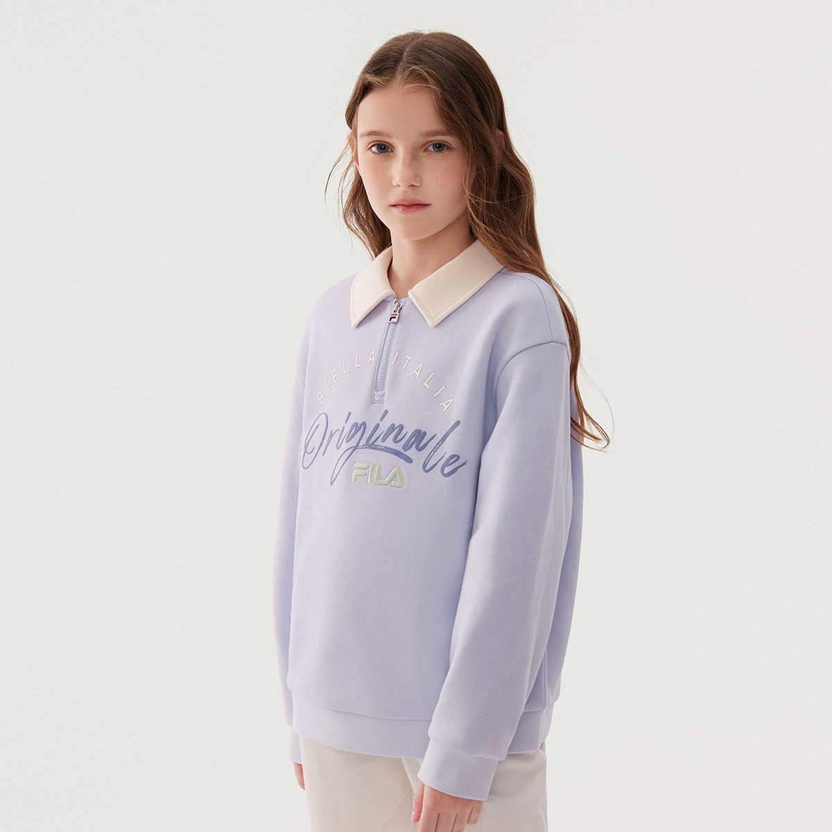 Детское худи Fila KIDS (фиолетовое) — фото 5