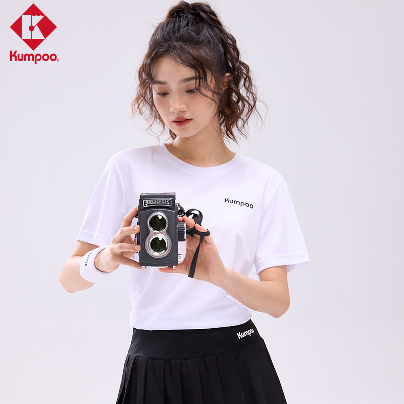 KUMPOO Nebula Collection Badminton Jersey Unisex Versatile Color Series White