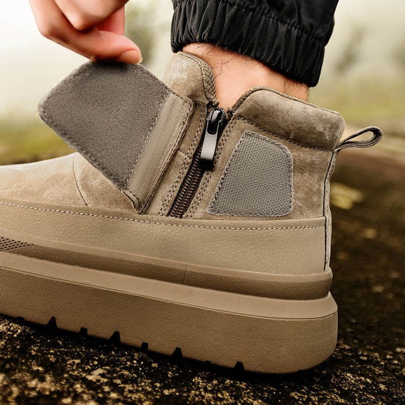 Jeep Pigskin Mid top Hiking Shoes Unisex