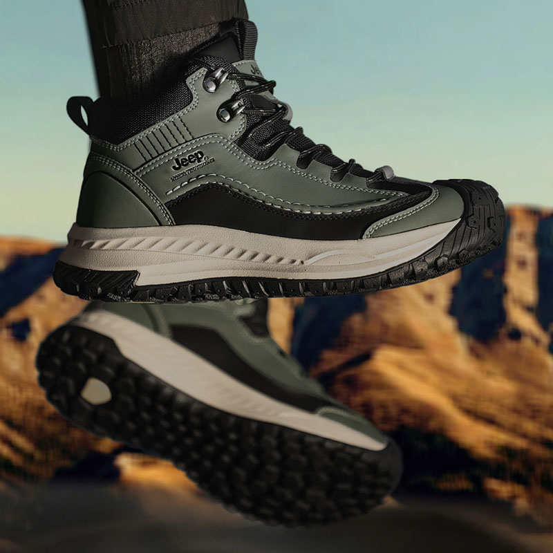 Jeep Cow Split Leather Hiking Shoes Men’s