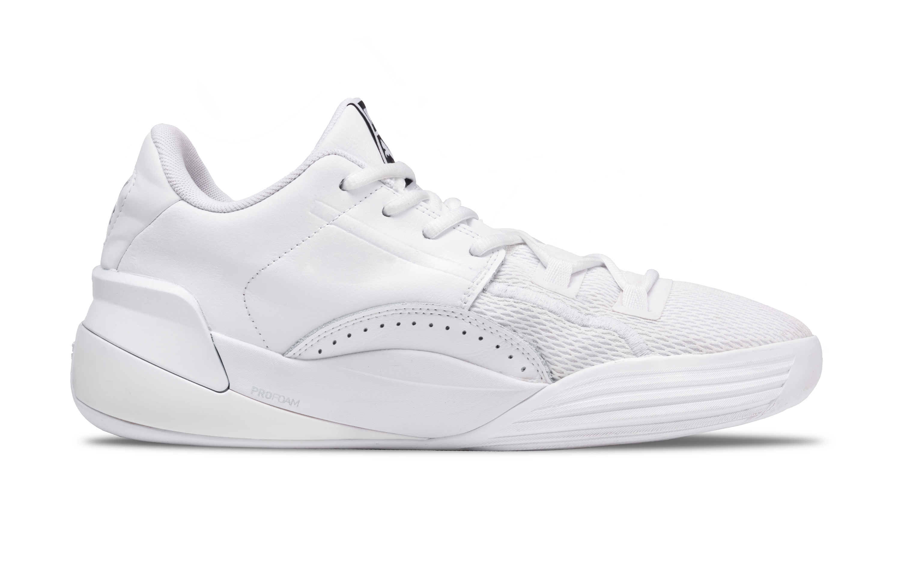 PUMA Clyde Hardwood Abrasion Resistant Low top Basketball Shoes Unisex Silver