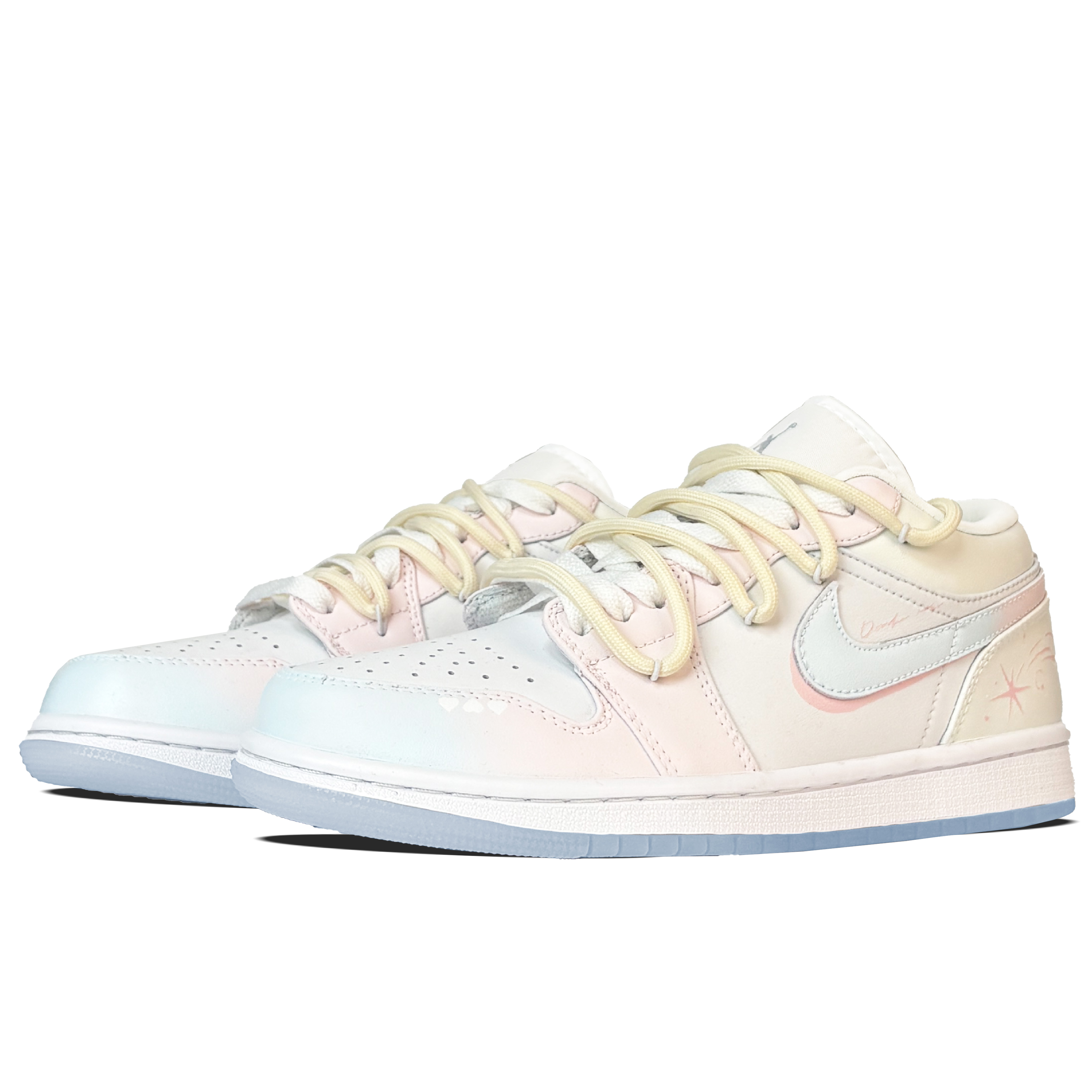 Jordan Air Jordan 1 Synthetic Leather, Split Cow Leather Abrasion Resistant Low top Vintage Basketball Shoes Women’s
