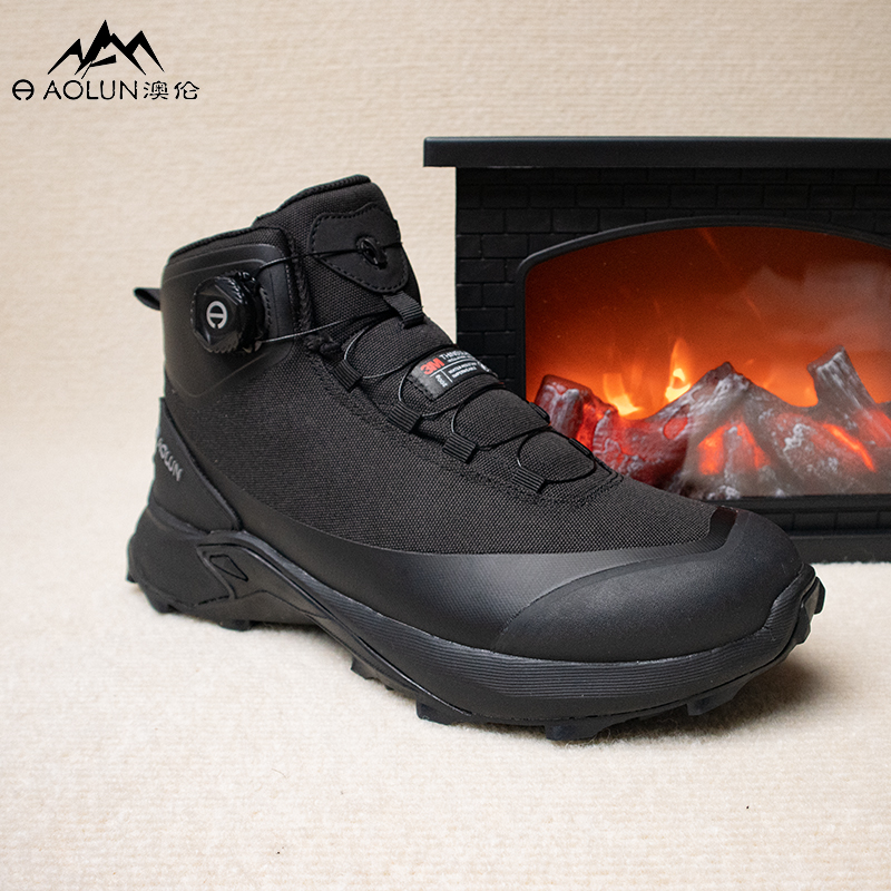 AOLUN Fashion And Versatile Comfortable Mountaineering & Hiking Shoes Men’s Black