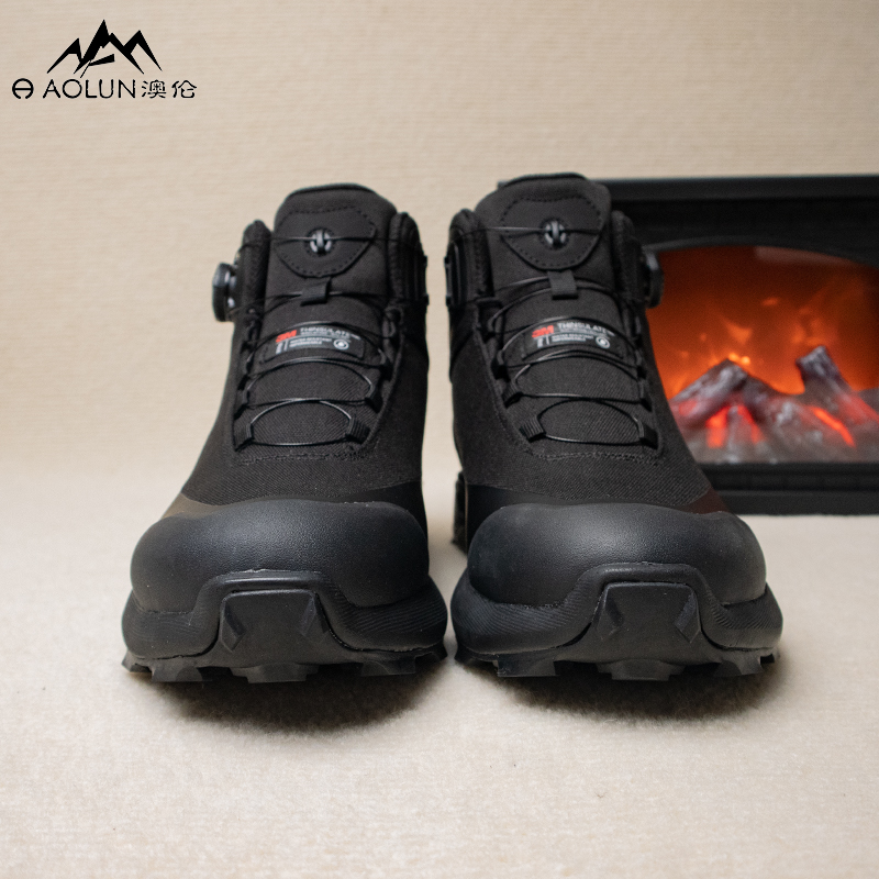 AOLUN Fashion And Versatile Comfortable Mountaineering & Hiking Shoes Men’s Black