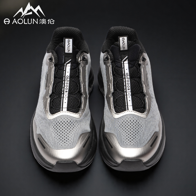 AOLUN Cushioning Abrasion Resistant Breathable Coverage Low top Mountaineering & Hiking Shoes Men’s Silver