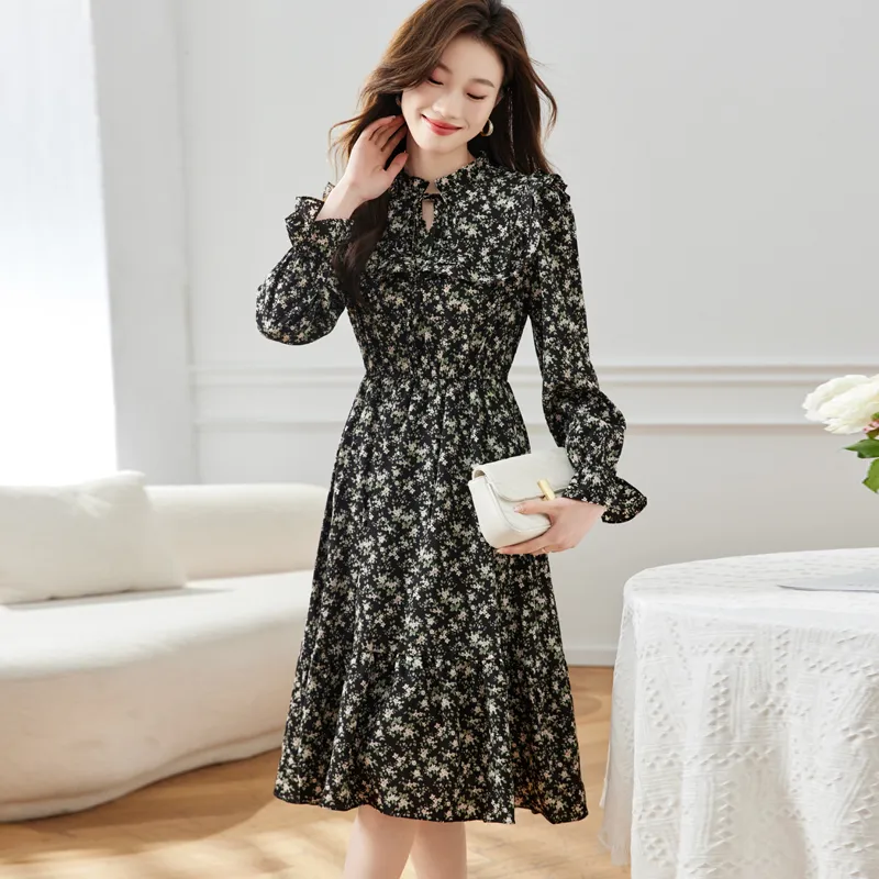 PIERRE CARDIN Длинное платье с длинными рукавами женское