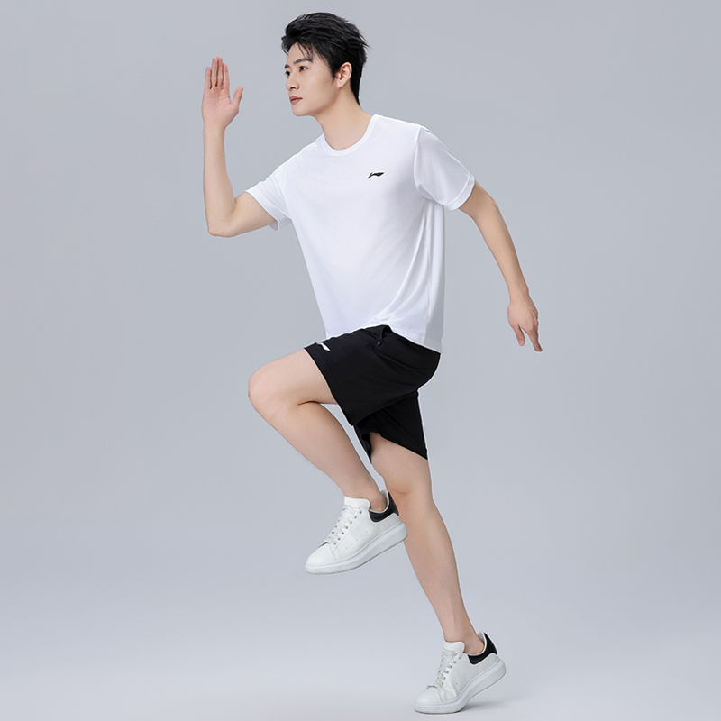Li Ning Casual Sportswear Men’s Crew Neck Moderate