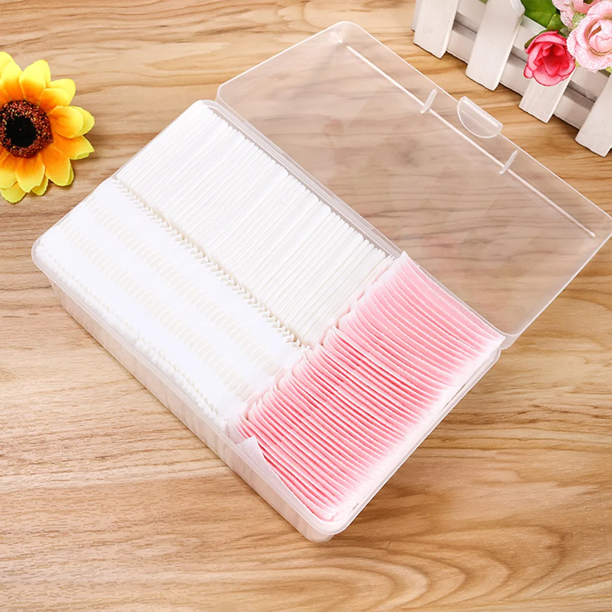 JIANYINGSHU 100% Cotton Shopping Bag Included Thickened 3 in 1 Cotton Pads