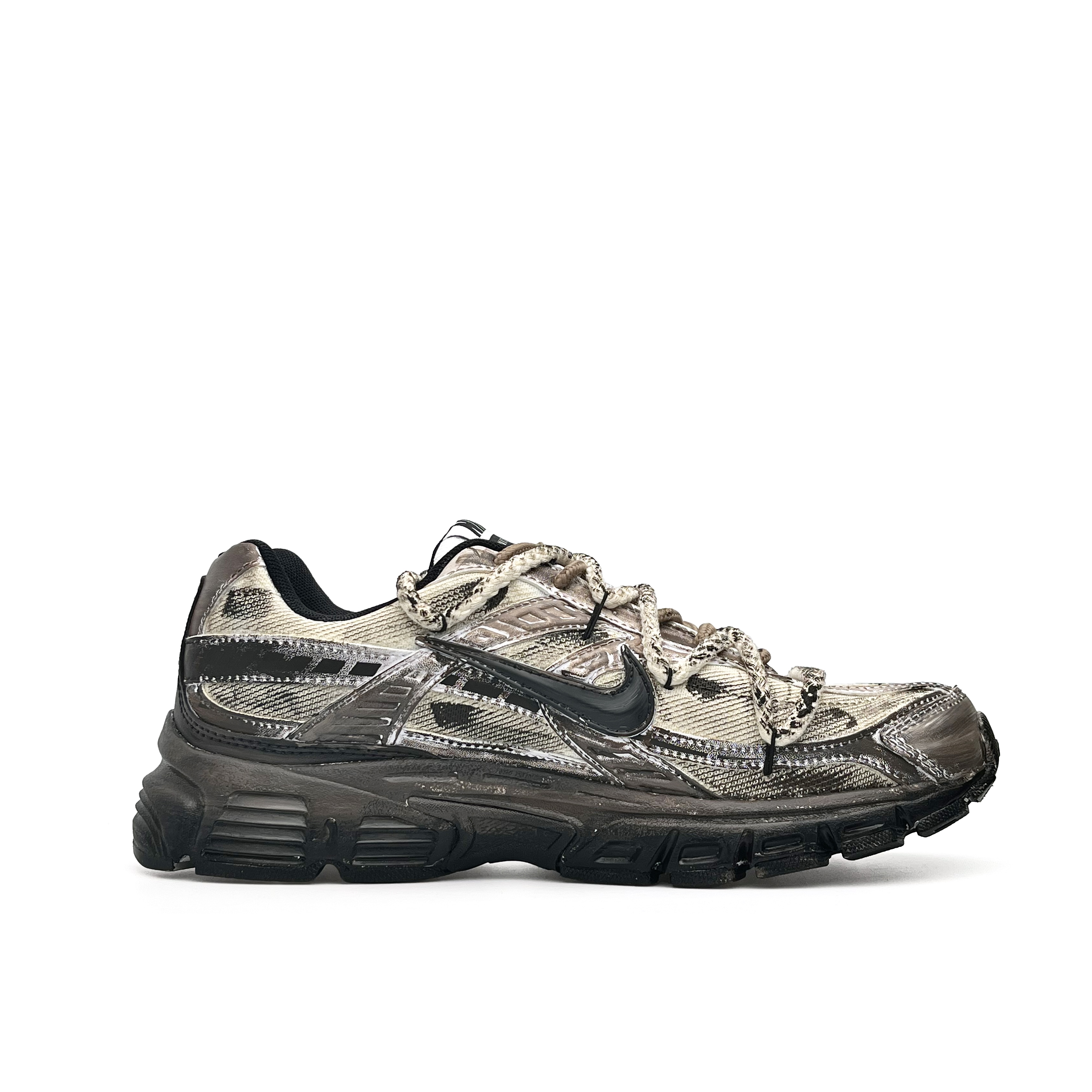 Nike Initiator Abrasion Resistant Low top Casual Physical Fitness Test & Exam Running Shoes Unisex Black Brown