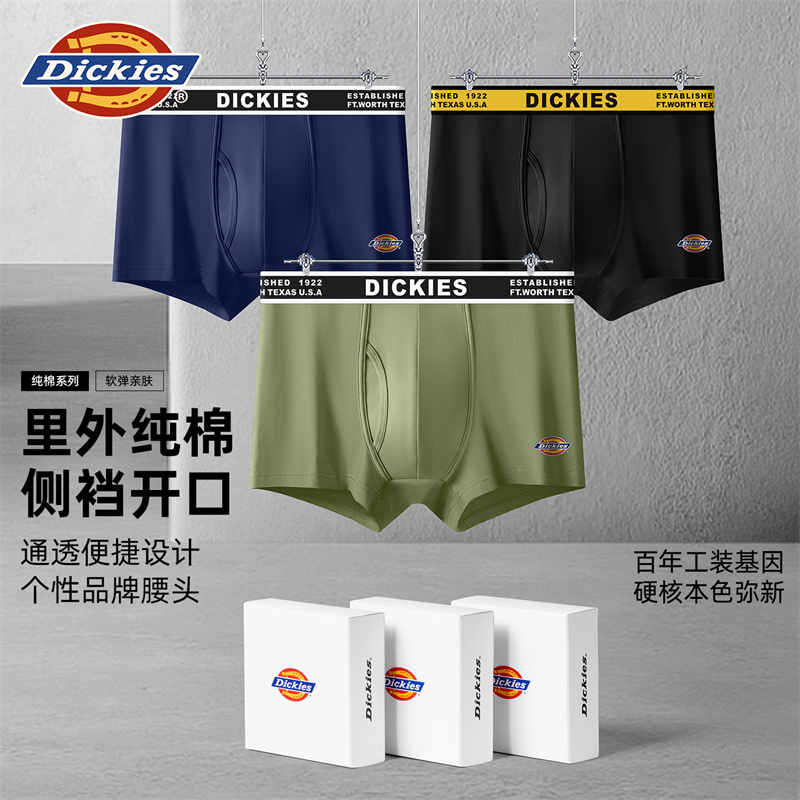 Мужские трусы-боксеры Dickies (черные) — фото 55