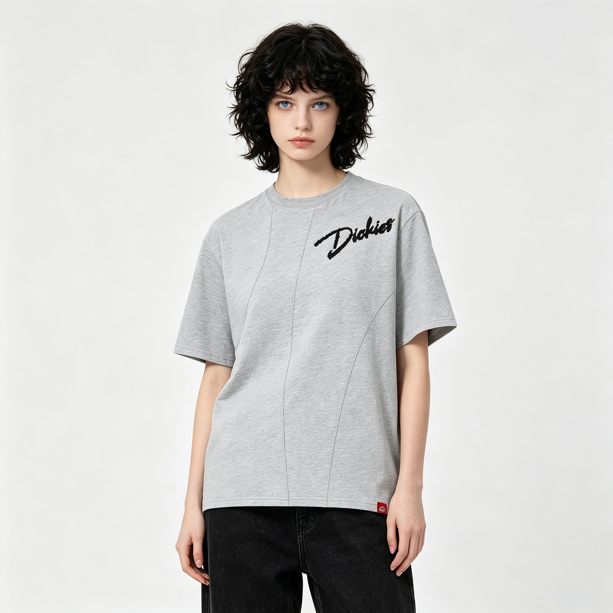 Женская футболка Dickies boxycleanfit3DLOGO T (серая) — фото 3