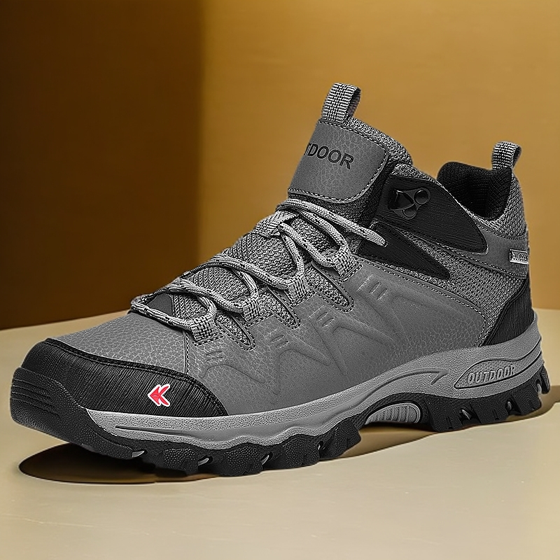 ZANSITE Artificial Leather Mid top Mountaineering & Hiking Shoes Men’s