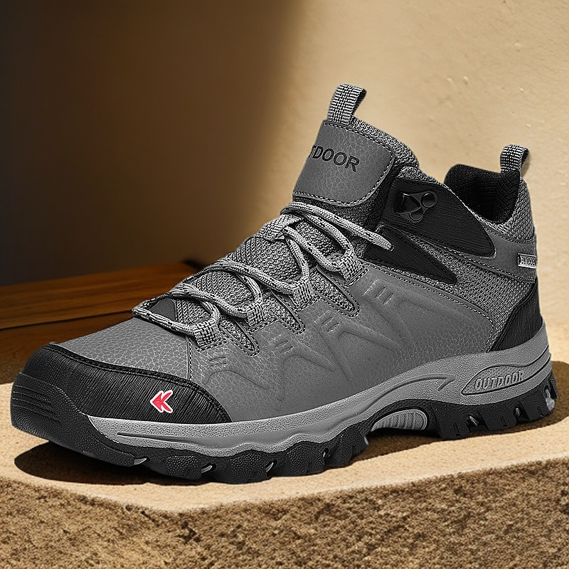 ZANSITE Artificial Leather Mid top Mountaineering & Hiking Shoes Men’s
