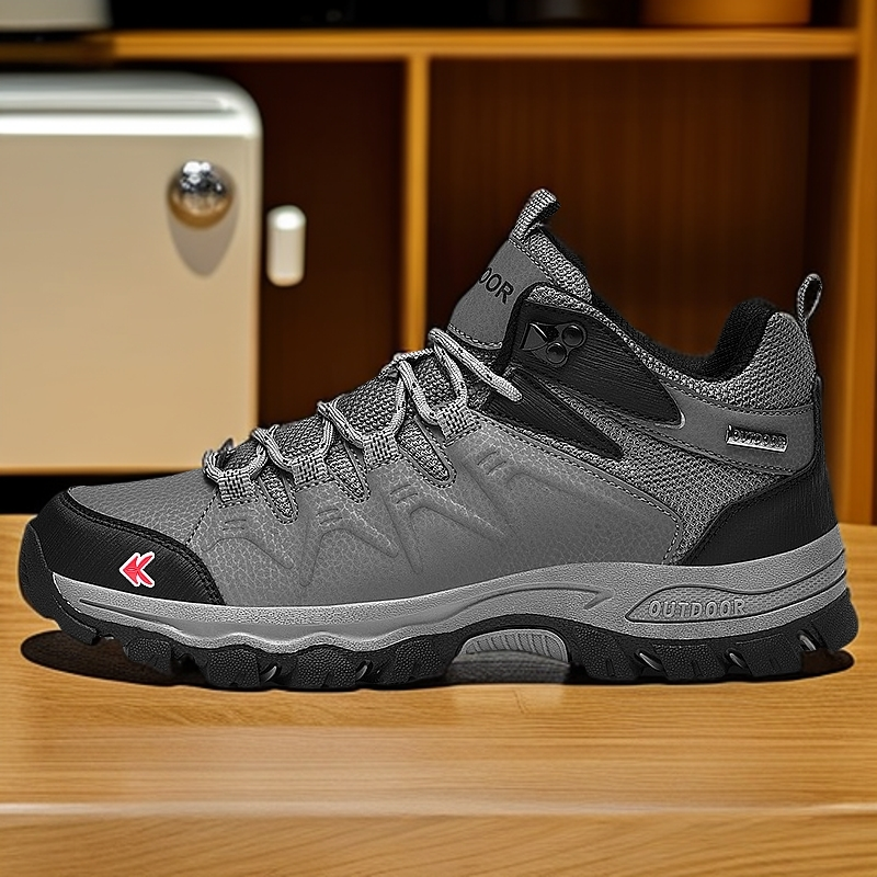 ZANSITE Artificial Leather Mid top Mountaineering & Hiking Shoes Men’s
