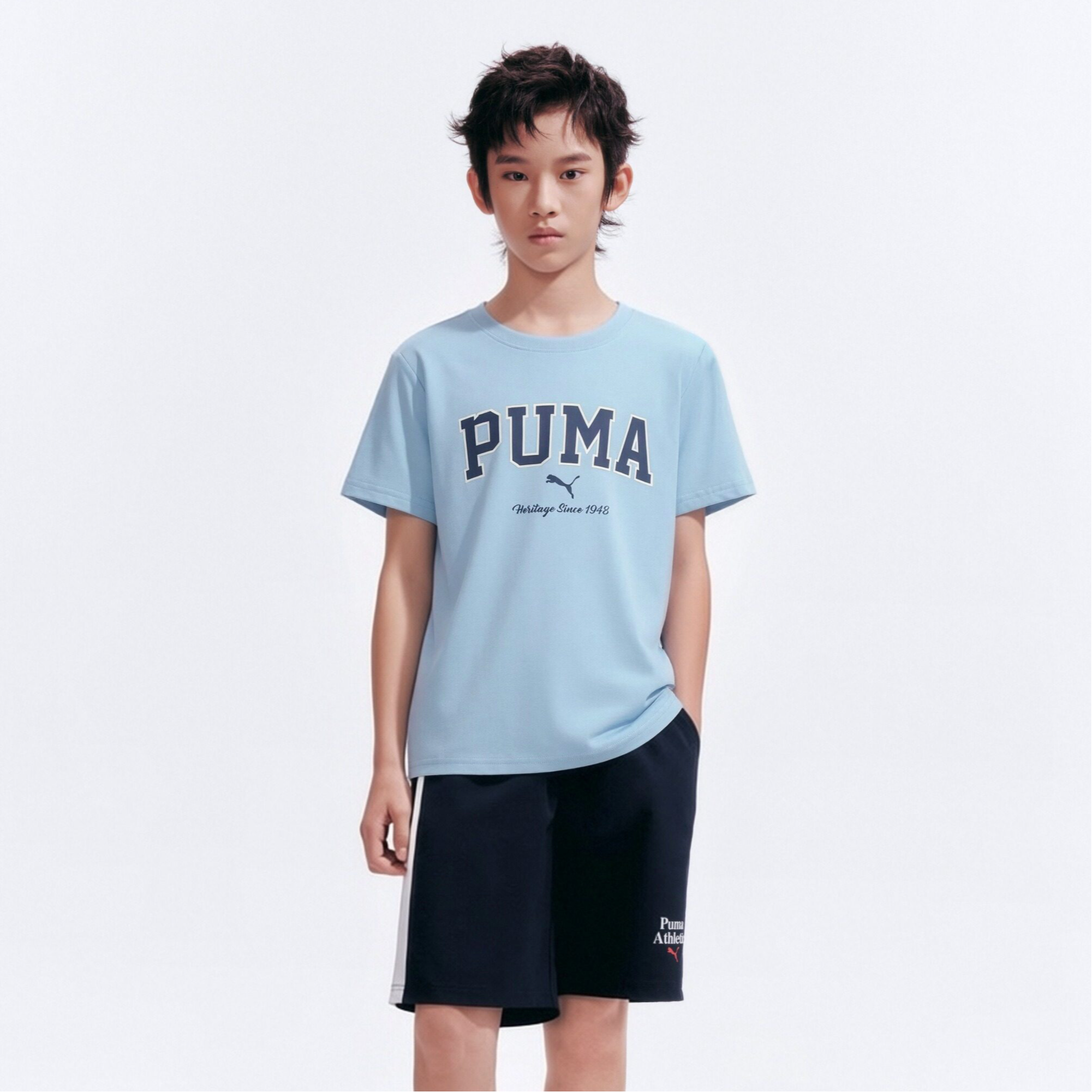 Футболка PUMA young (голубая) — фото 3