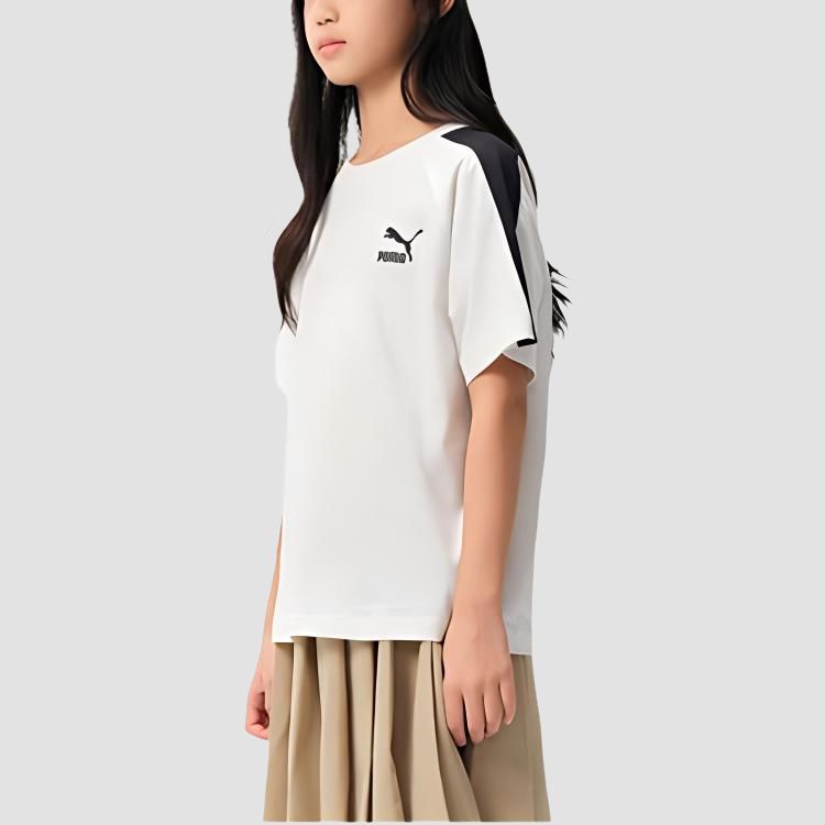 Унисекс футболка PUMA T7SportstyleTlogoT (белый) — фото 5