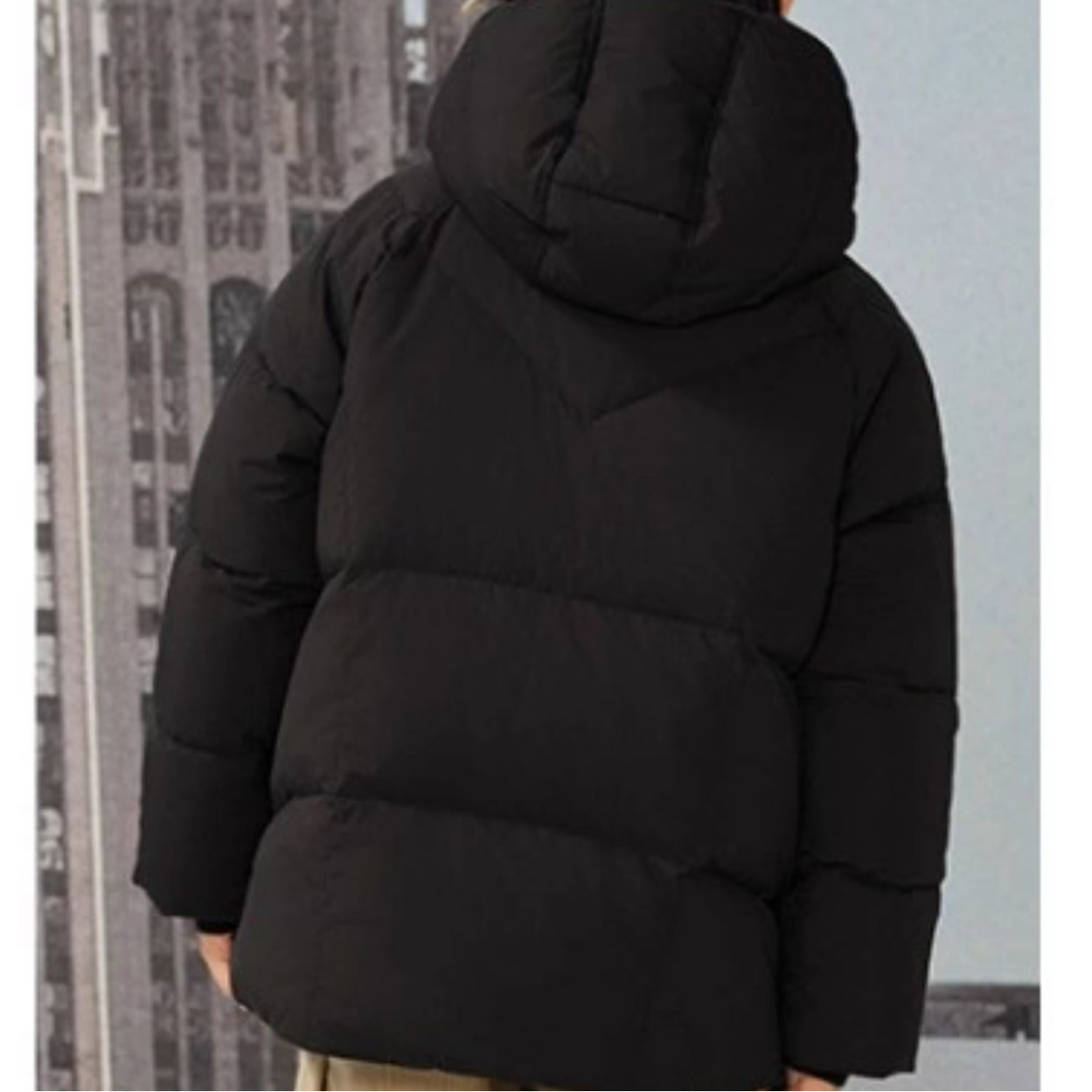Детское пальто PUMA Sportstyle WISETHERMA DOWN COAT B (черное) — фото 6