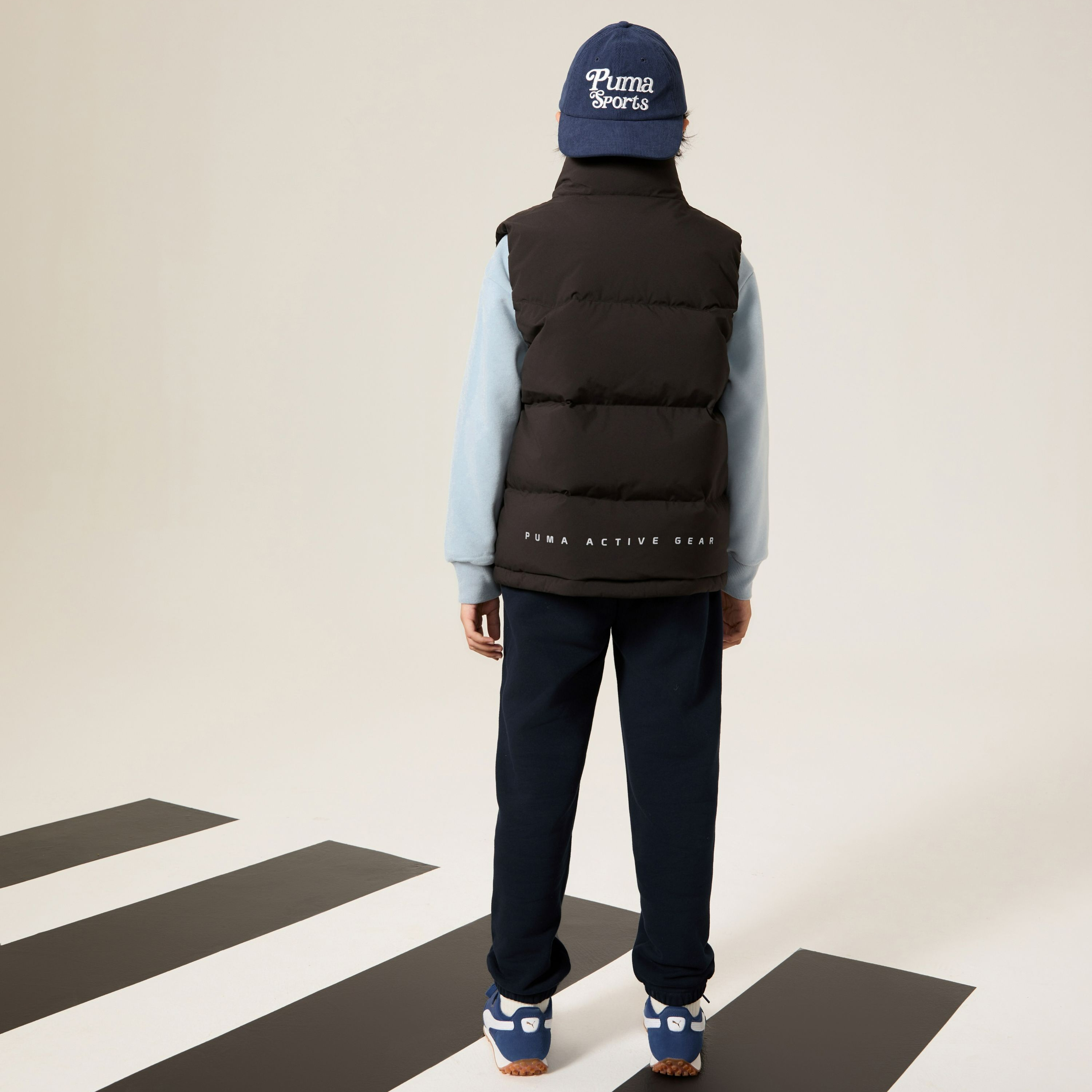 Детский жилет PUMA Sportstyle STAND COLLAR DOWN VEST (черный) — фото 5