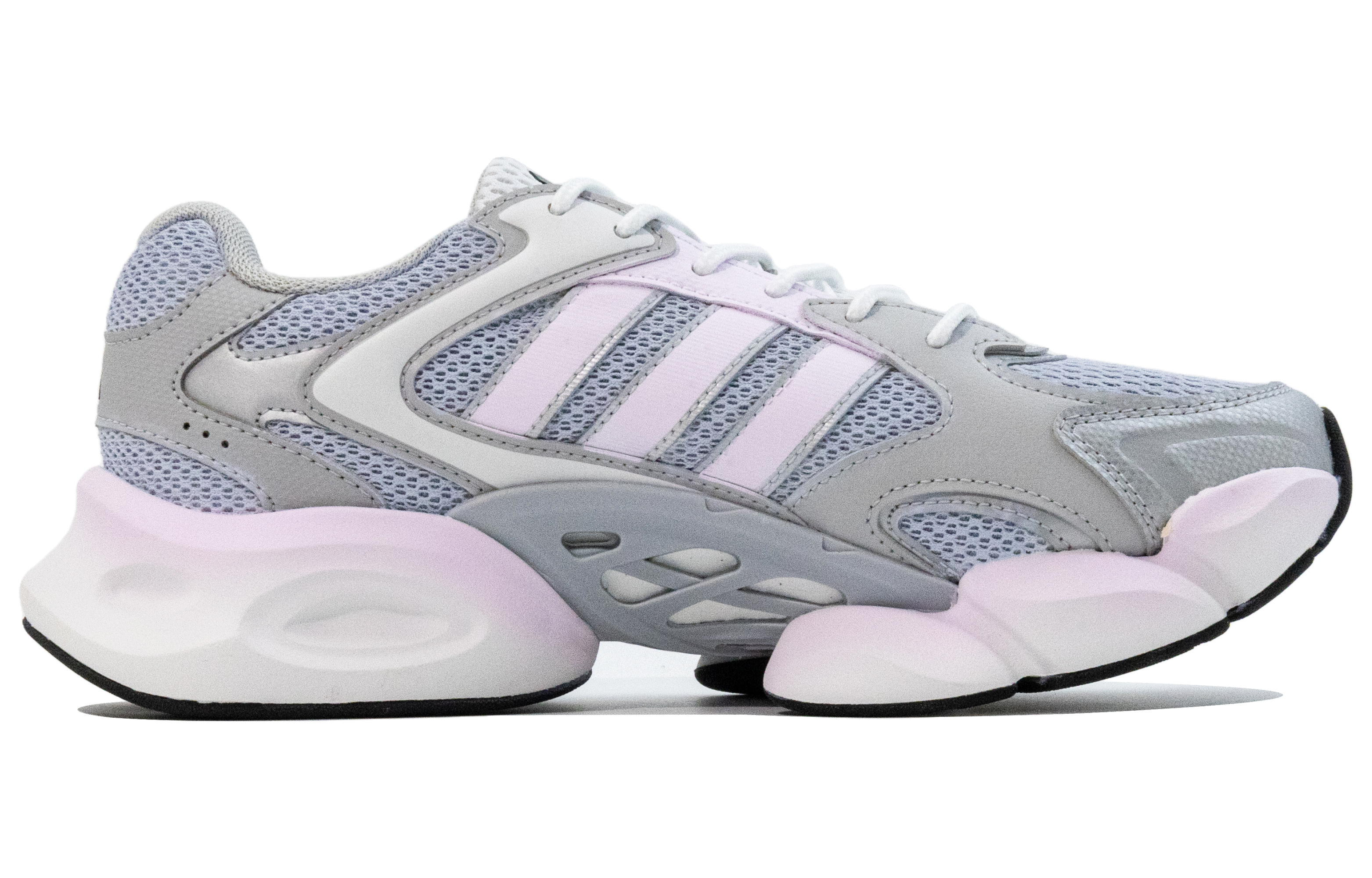 Adidas MEGASTRIDE Abrasion Resistant Low top Running Shoes Unisex Gray Purple
