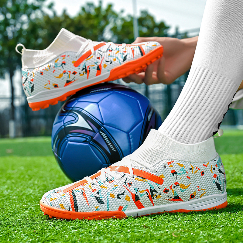 Sportful Soccer Shoes Men’s Low Top White Orange Turf/Purple Turf/Black Green Turf