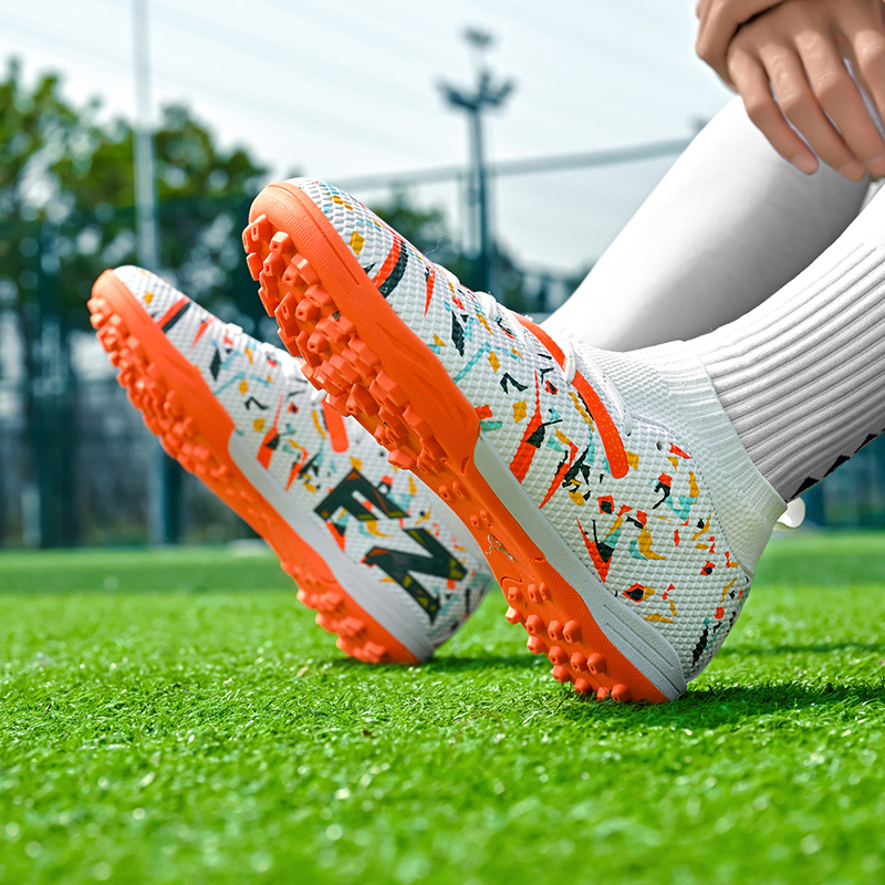 Sportful Soccer Shoes Men’s Low Top White Orange Turf/Purple Turf/Black Green Turf