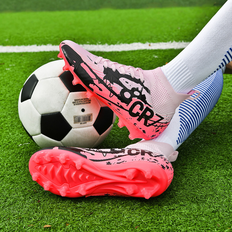 Sportful Soccer Shoes Men’s Low Top Pink Long Stud/Black Long Stud/Green Long Stud