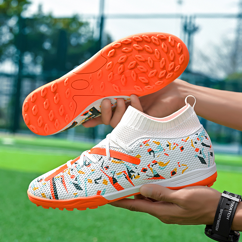 Sportful Soccer Shoes Men’s Low Top White Orange Turf/Purple Turf/Black Green Turf