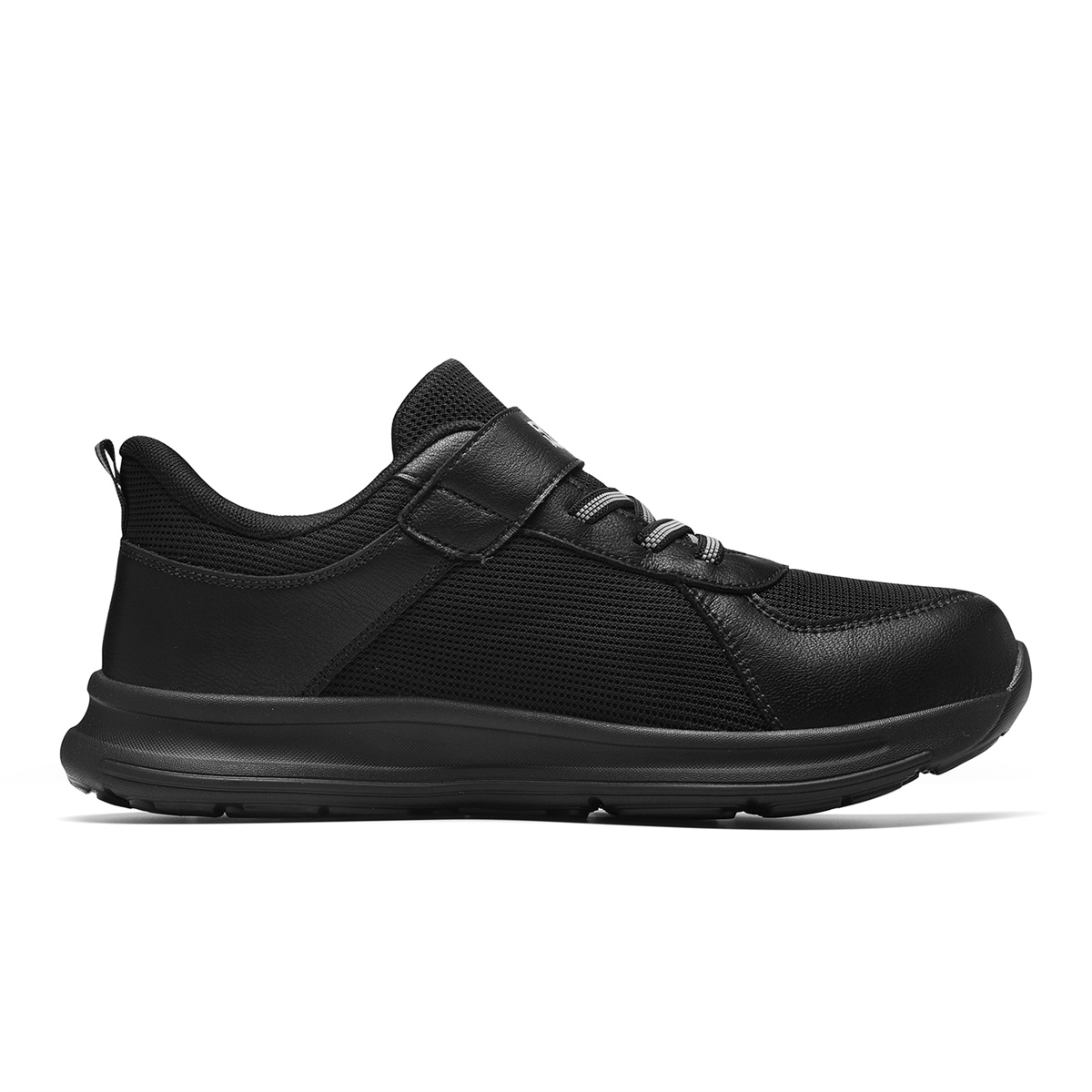 ZULIZ Cushioning Slip Resistant Abrasion Resistant Breathable Lightweight Low top Walking Shoes Unisex Black