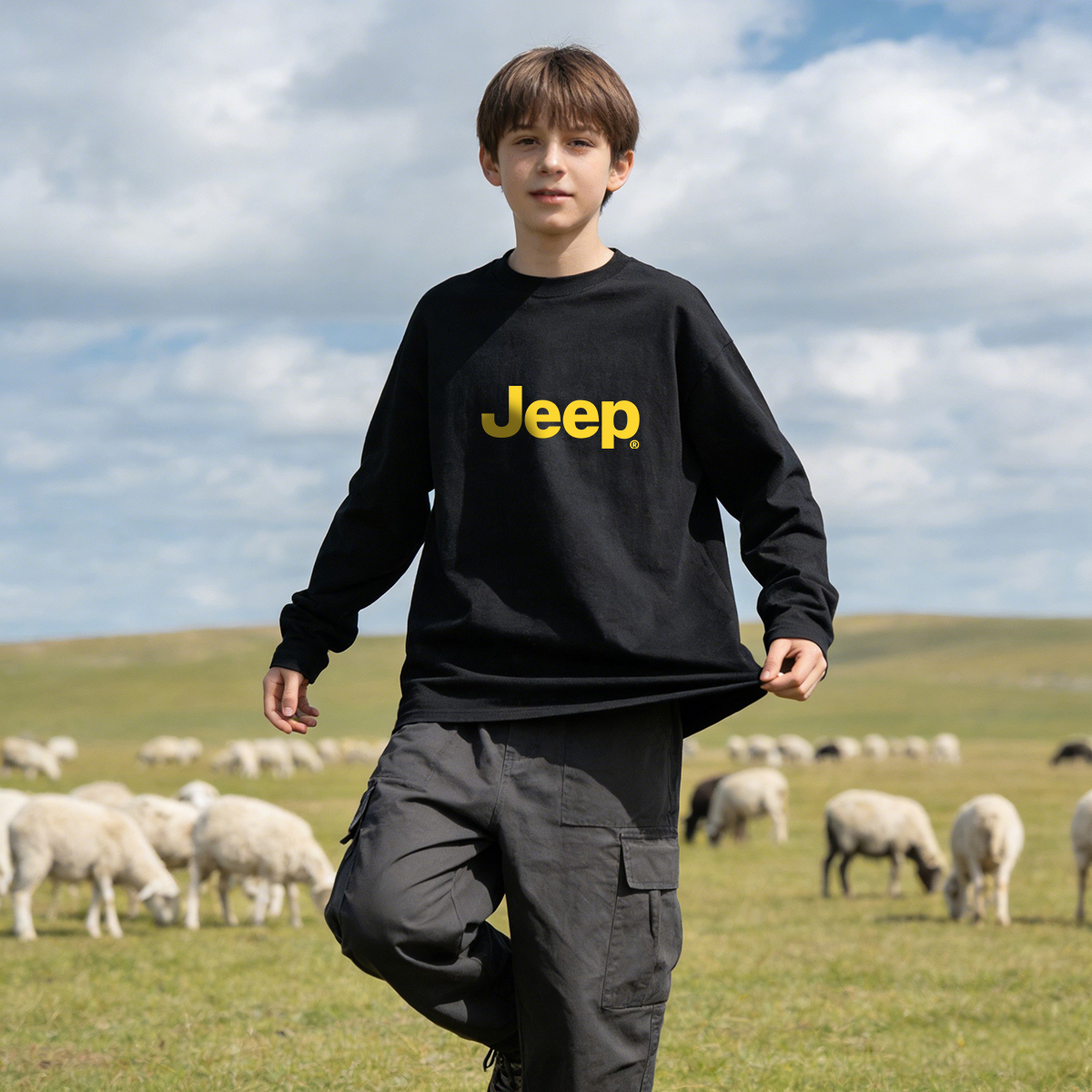 футболка Jeep JeepT (черная) — фото 3