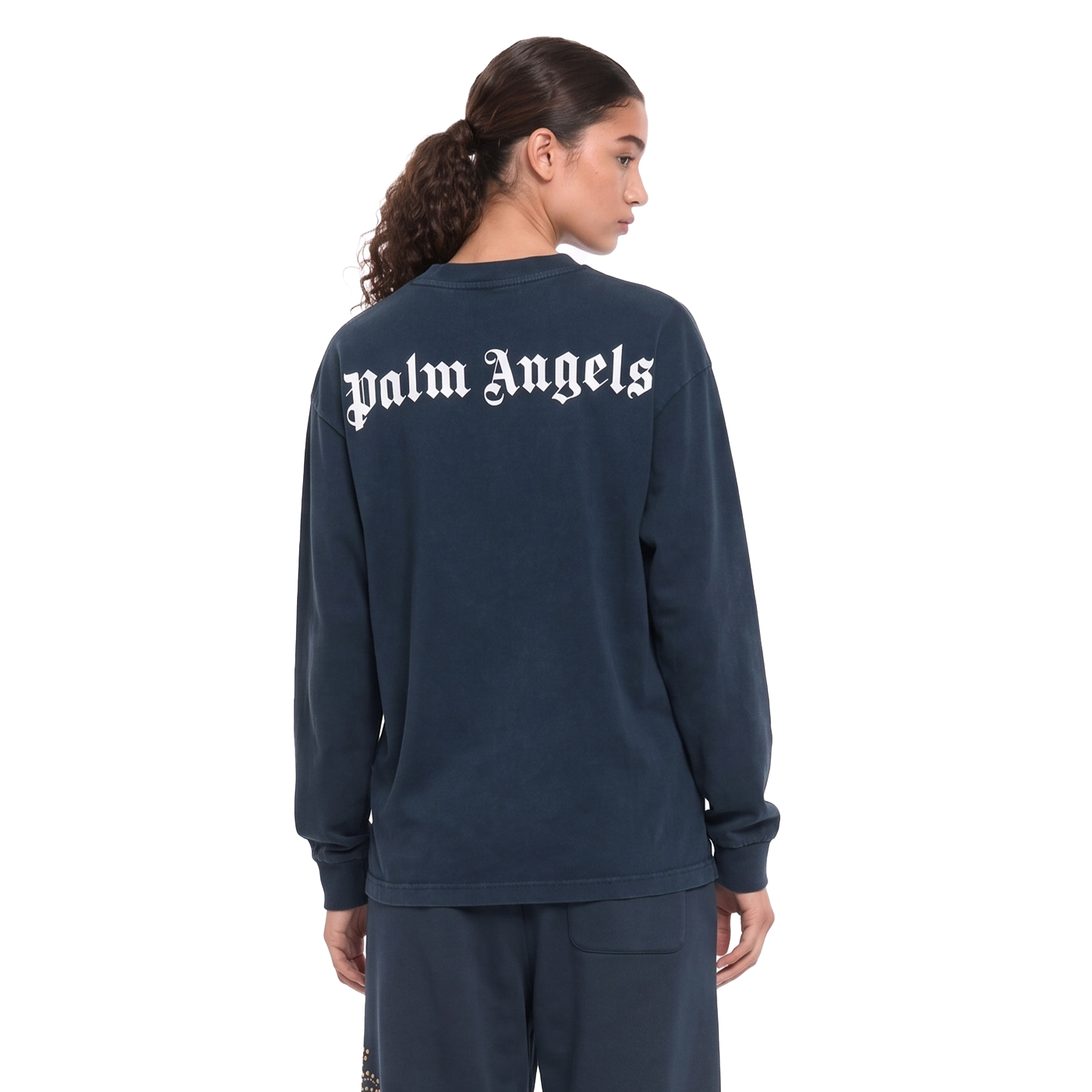 Унисекс худи PALM ANGELS FW26 logoT (черная) — фото 7