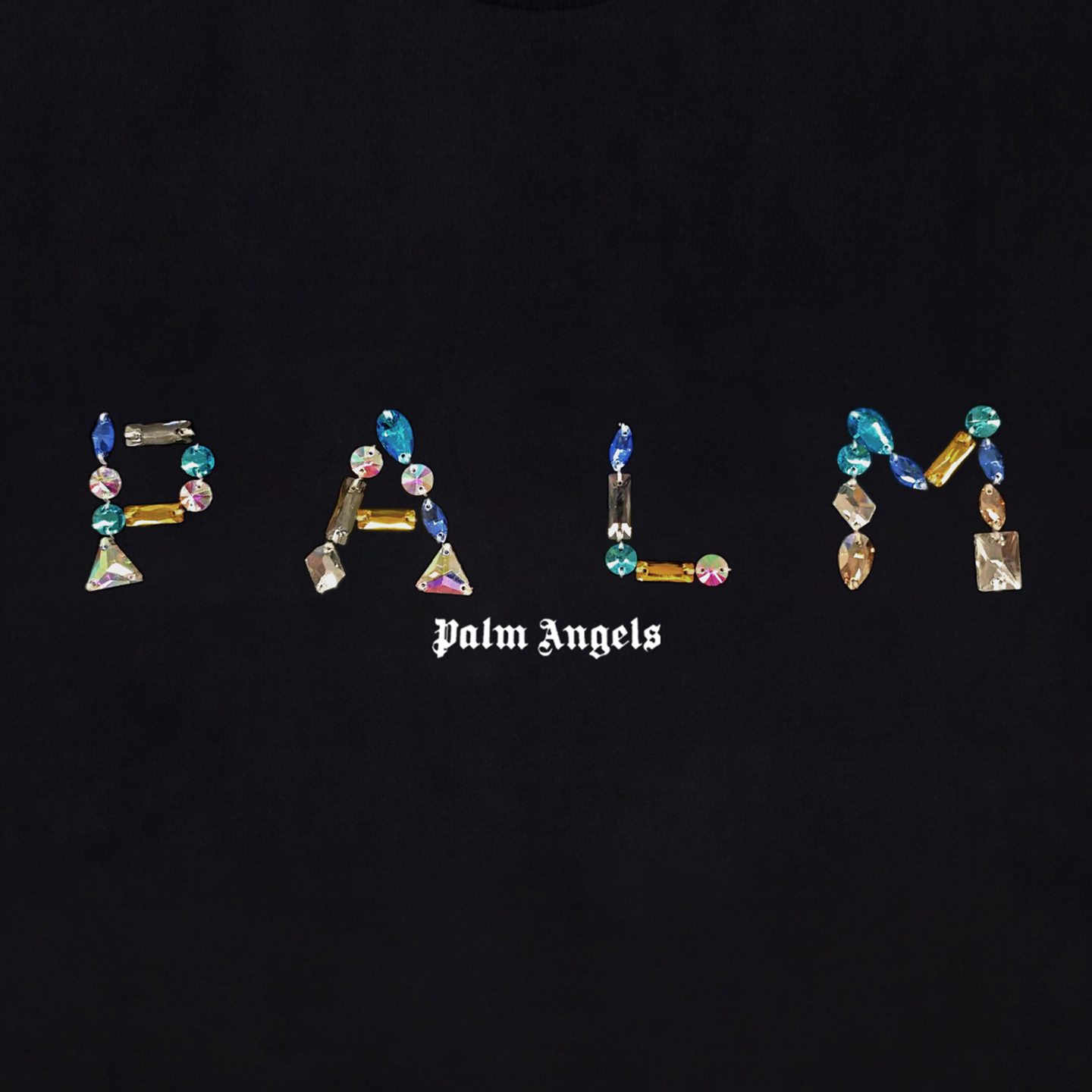 Футболка PALM ANGELS SS26 logoT (черная) — фото 6
