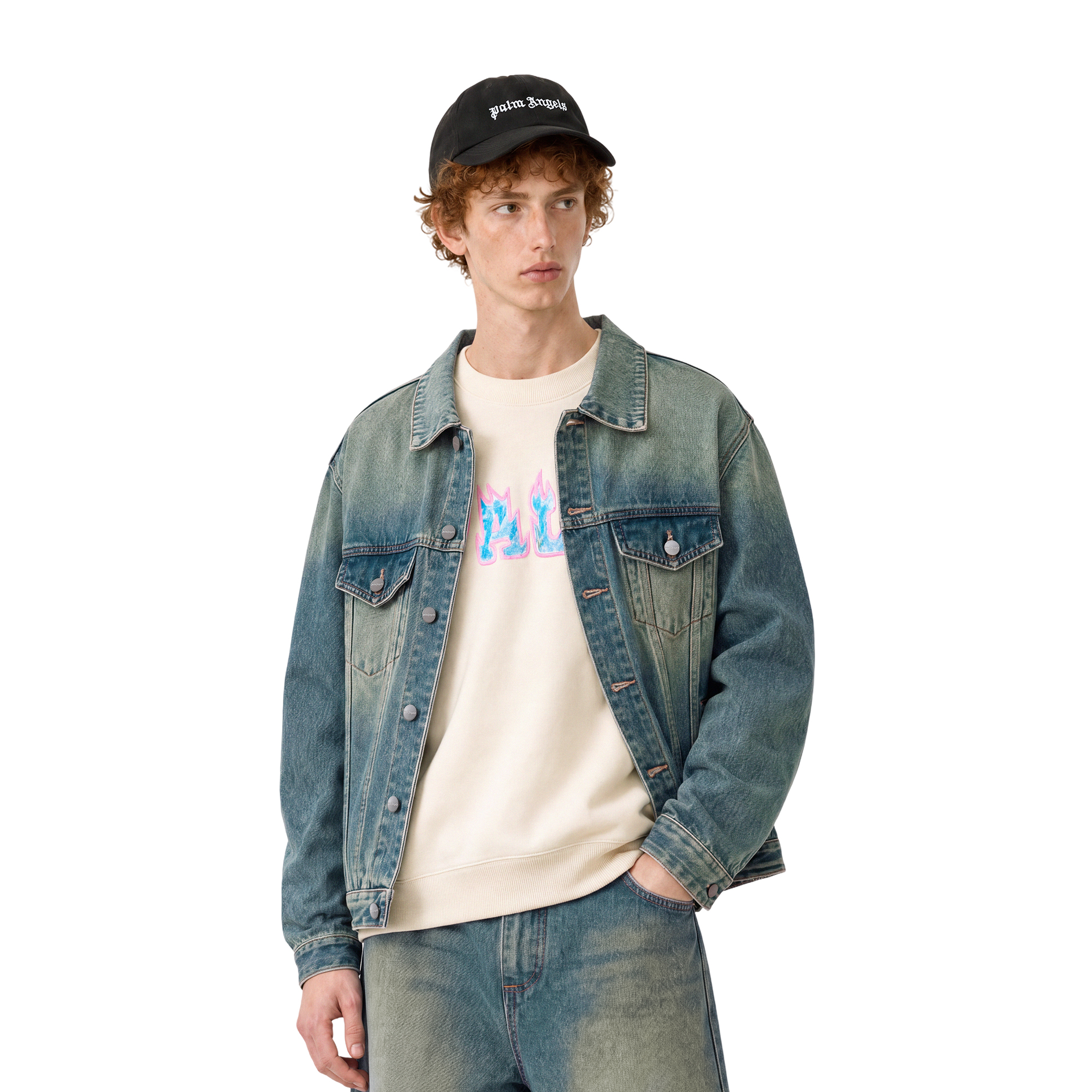Куртка PALM ANGELS FW26 (голубая) — фото 3