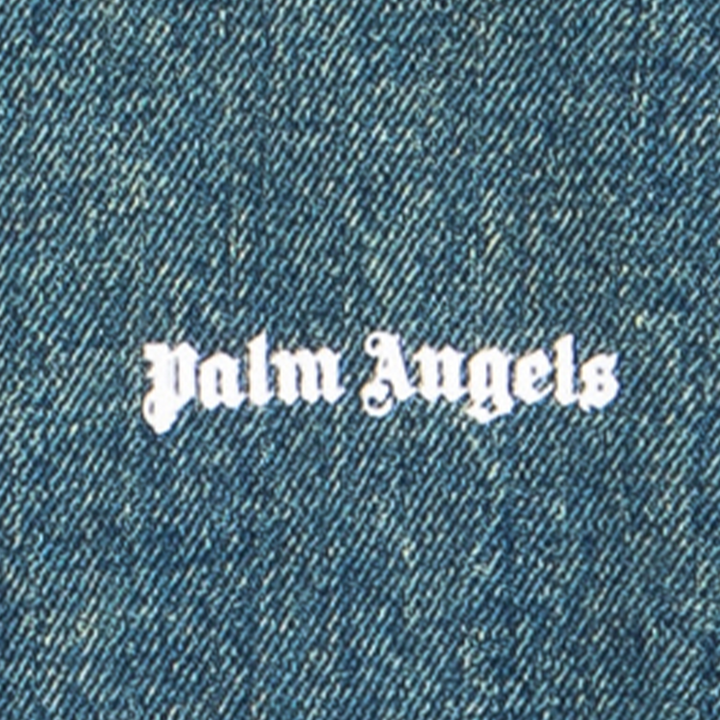 Рубашка PALM ANGELS SS26 logo (голубая) — фото 5