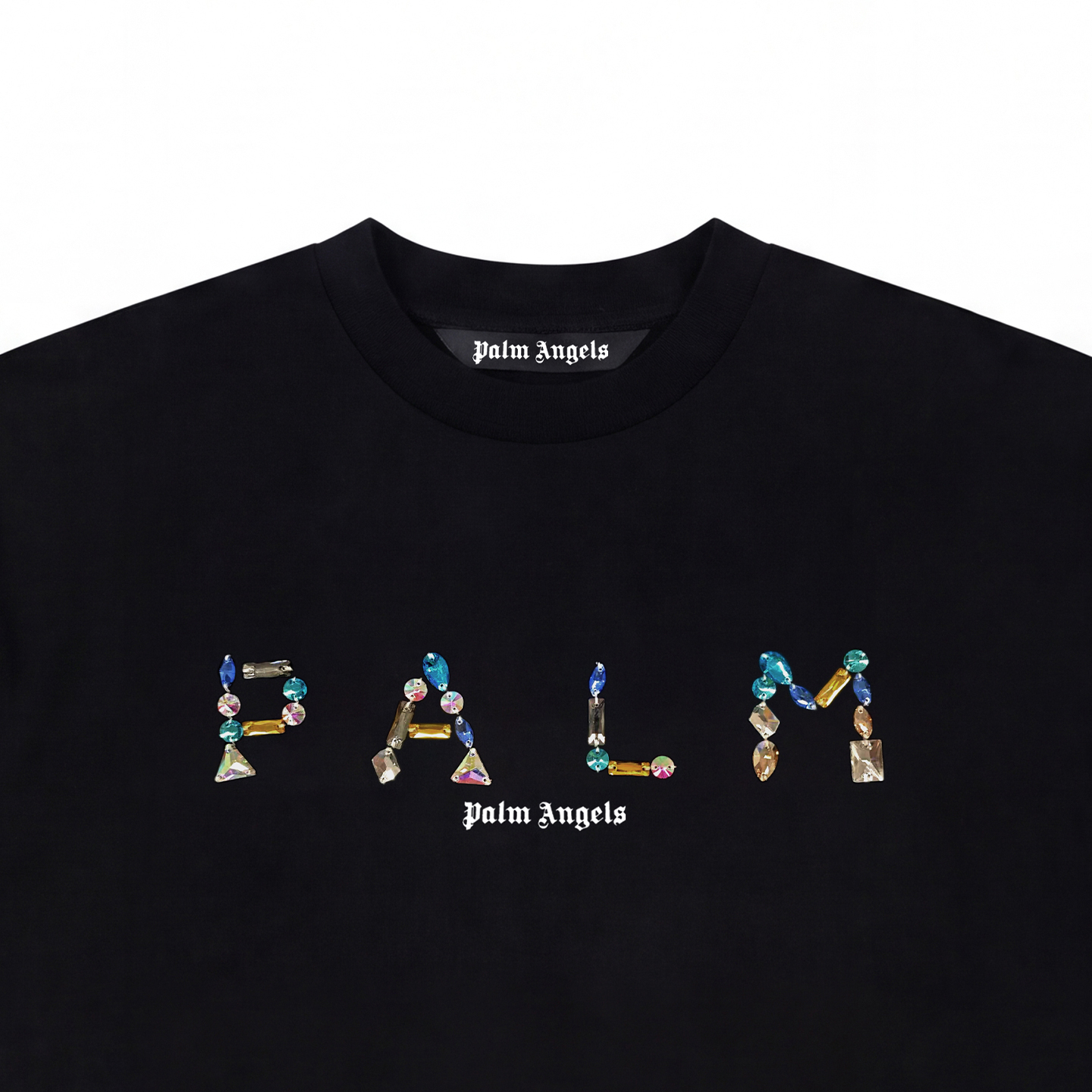 Футболка PALM ANGELS SS26 logoT (черная) — фото 5