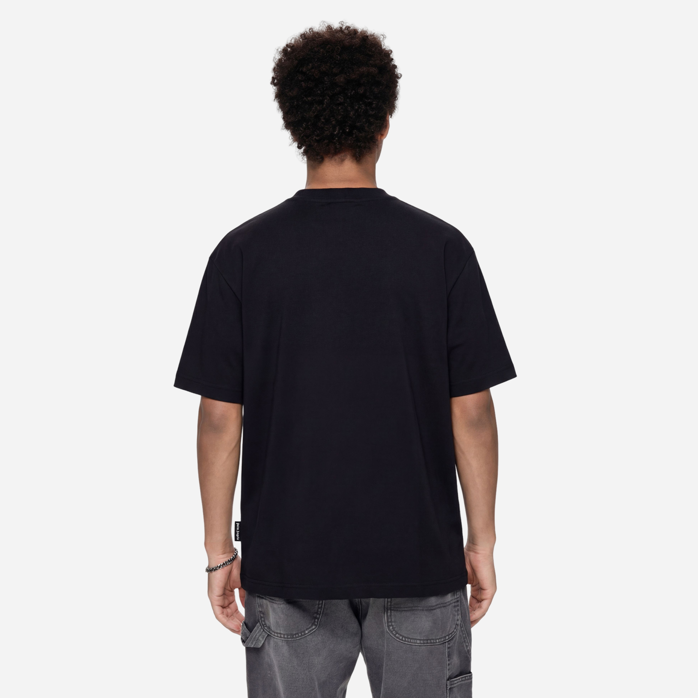 Футболка PALM ANGELS SS26 logoT (черная) — фото 4