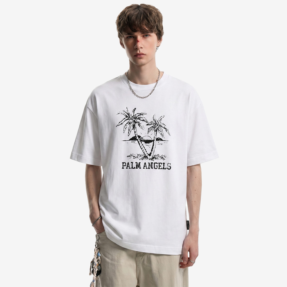 Футболка PALM ANGELS (черная) — фото 3