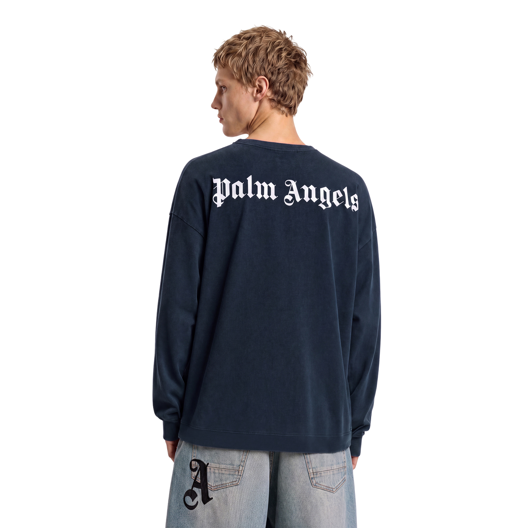 Унисекс худи PALM ANGELS FW26 logoT (черная) — фото 4