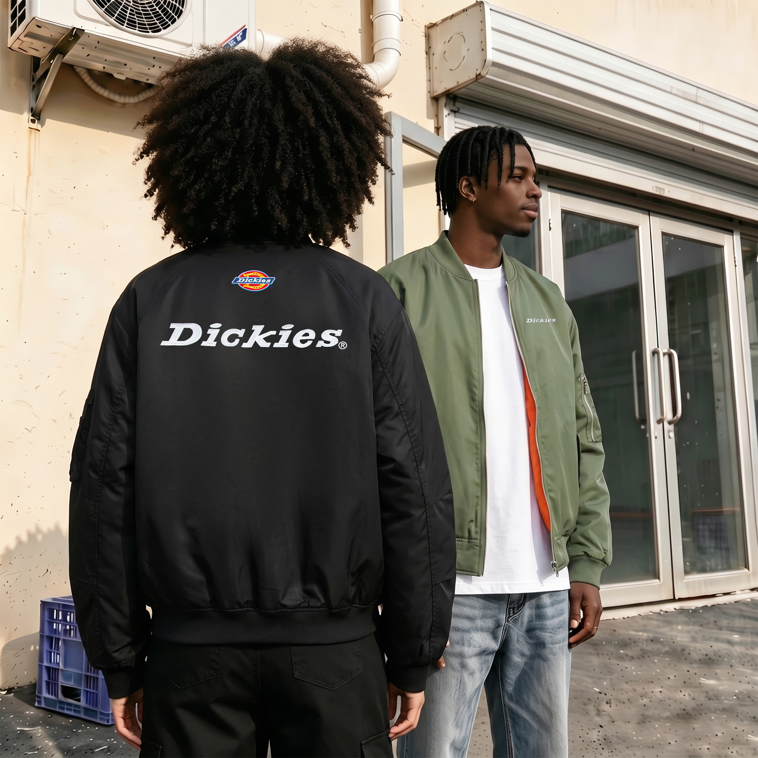 Куртка-бомбер Dickies (синяя) — фото 10