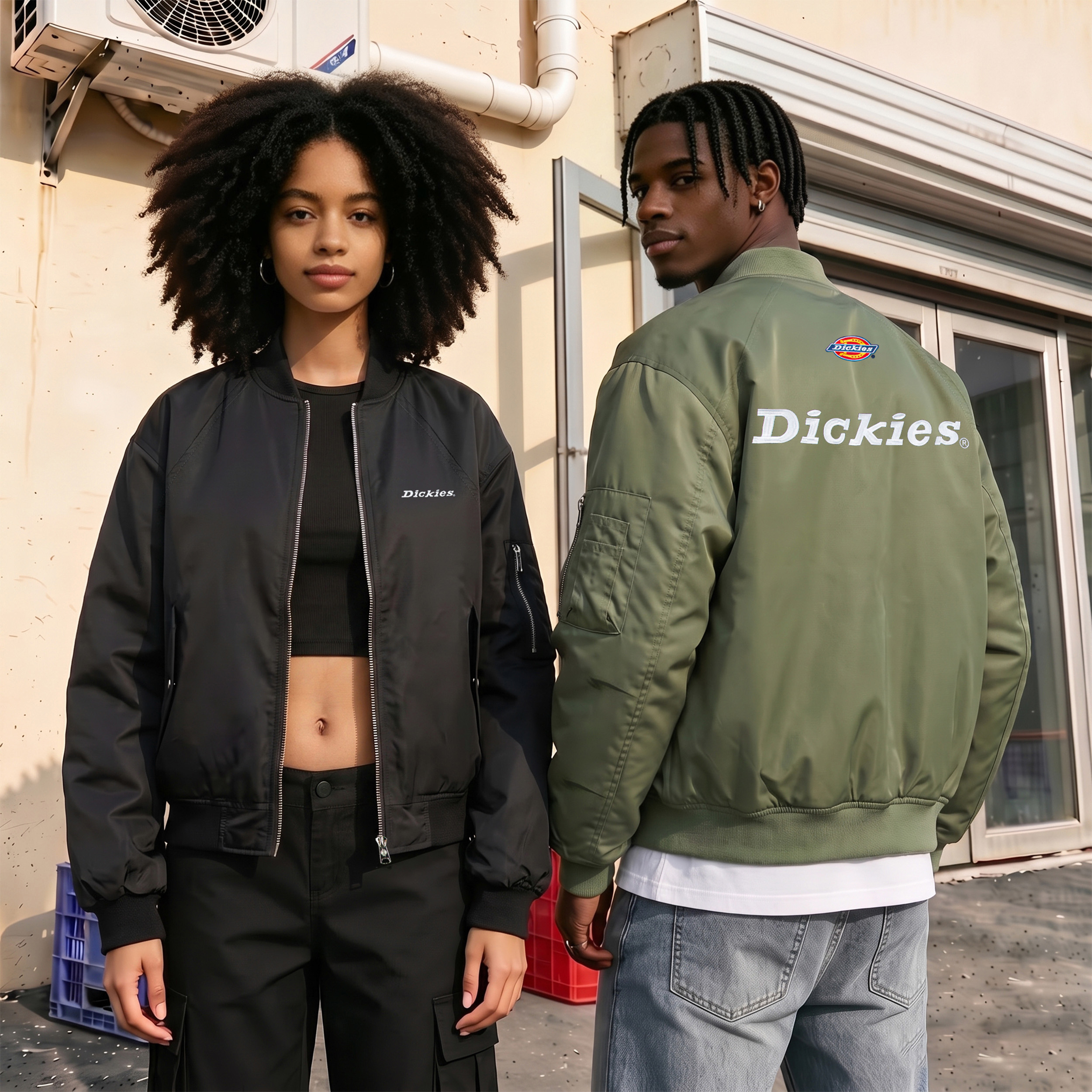 Куртка-бомбер Dickies (синяя) — фото 5