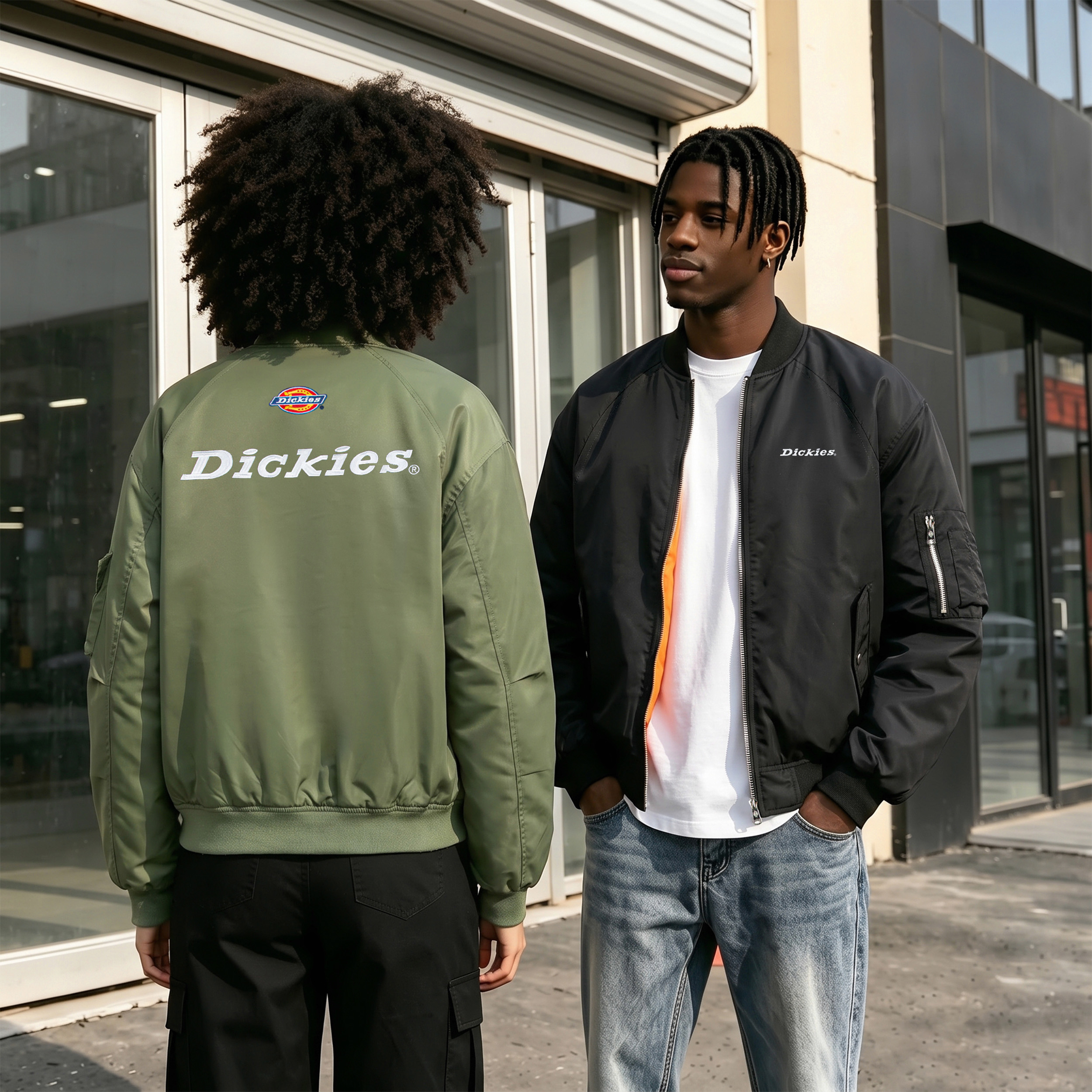 Куртка-бомбер Dickies (синяя) — фото 8