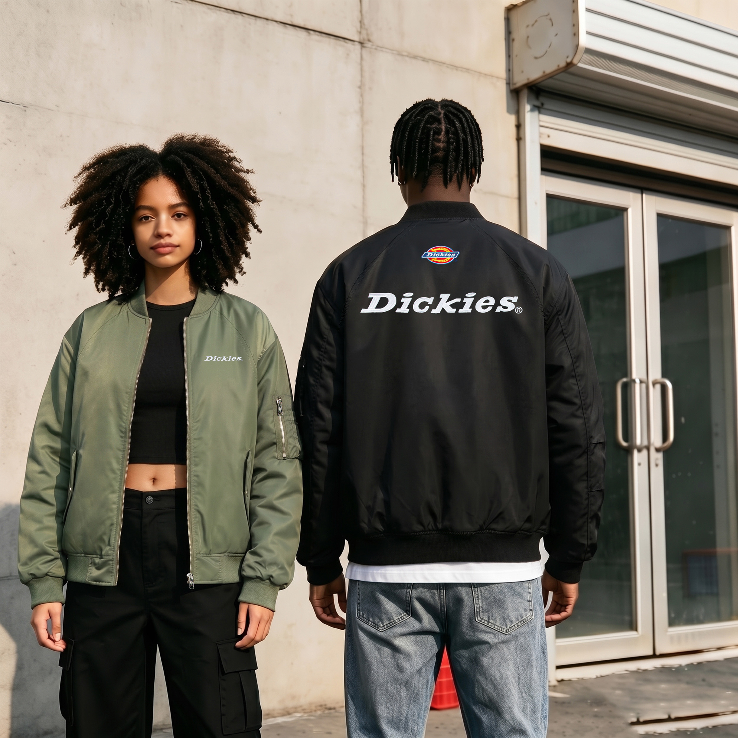 Куртка-бомбер Dickies (синяя) — фото 3