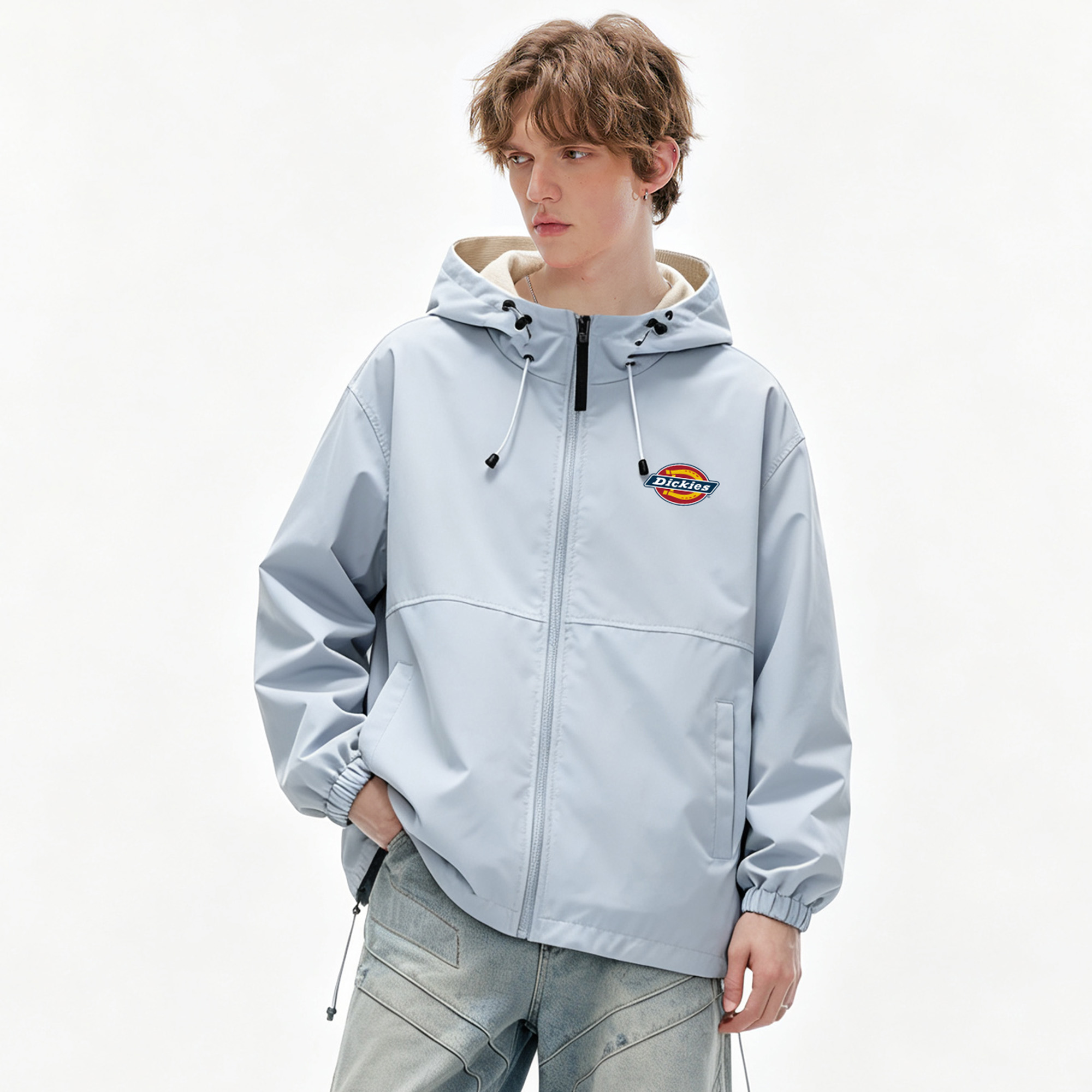 Куртка Dickies LOGO (двусторонняя бежево-черная) — фото 5