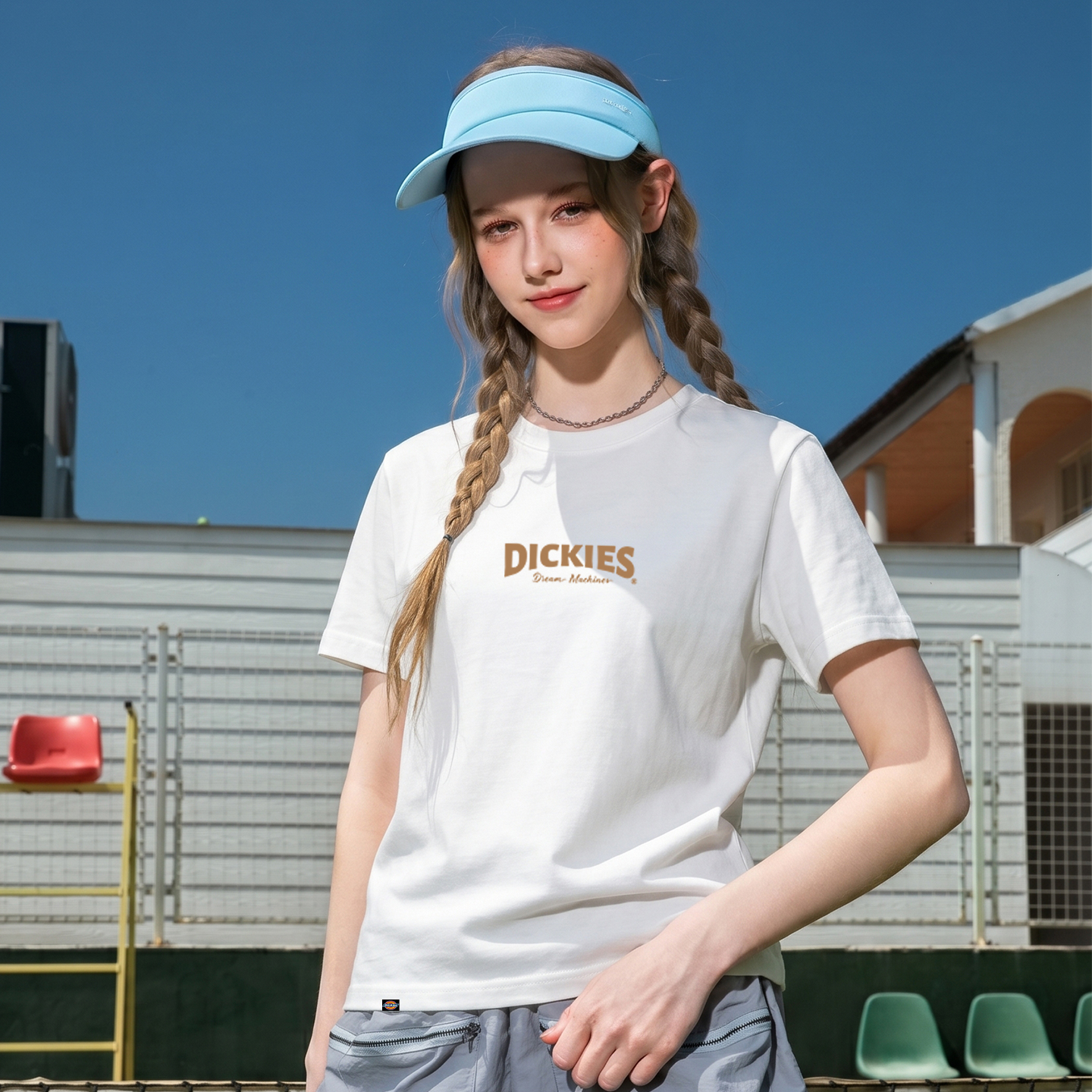Женская футболка Dickies logo220G t (черный) — фото 3