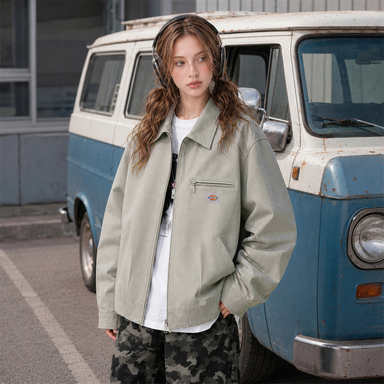 Куртка Dickies LogoCleanfit (коричневая) — фото 20