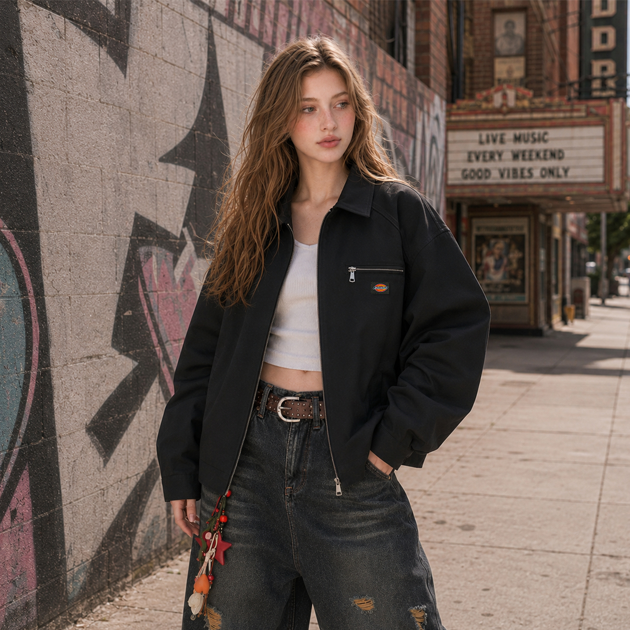 Куртка Dickies LogoCleanfit (коричневая) — фото 9