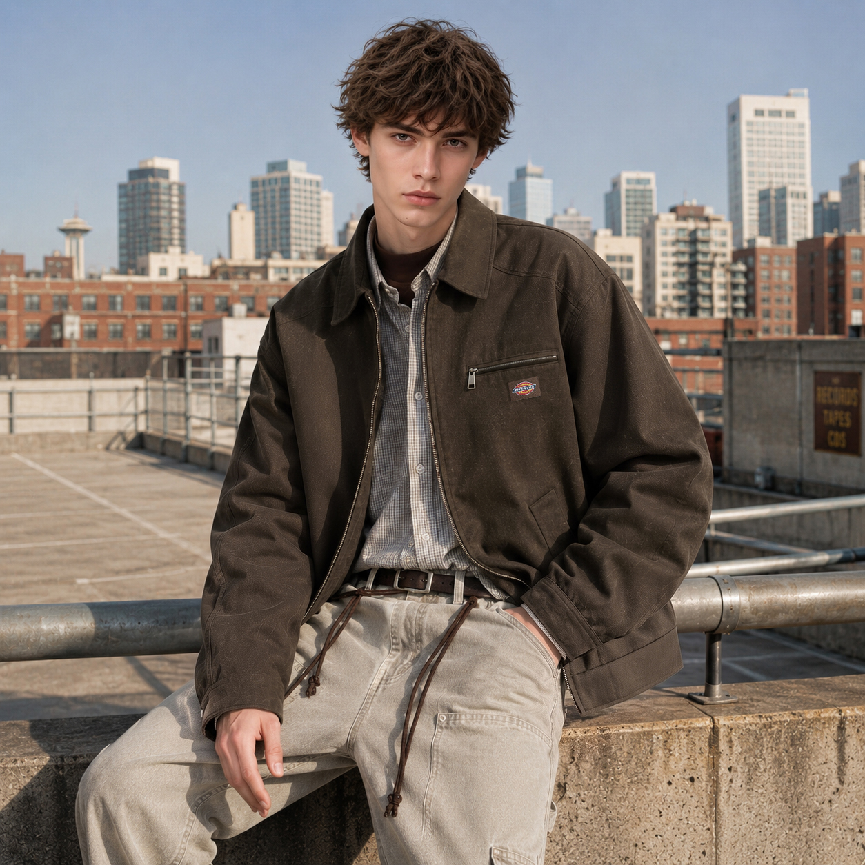 Куртка Dickies LogoCleanfit (коричневая) — фото 16