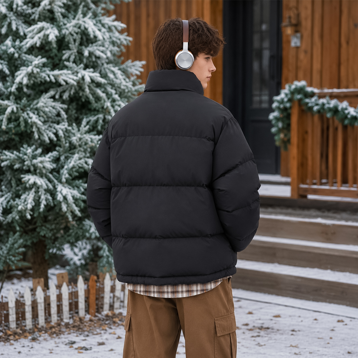 Пуховик Dickies (черный) — фото 5