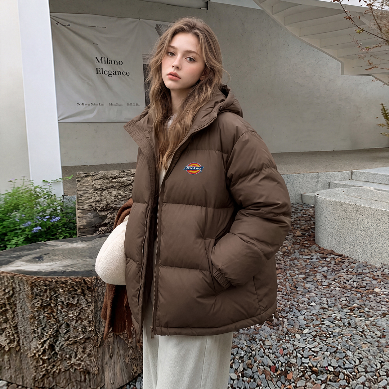 Пуховик Dickies 90 Logo (черный) — фото 13